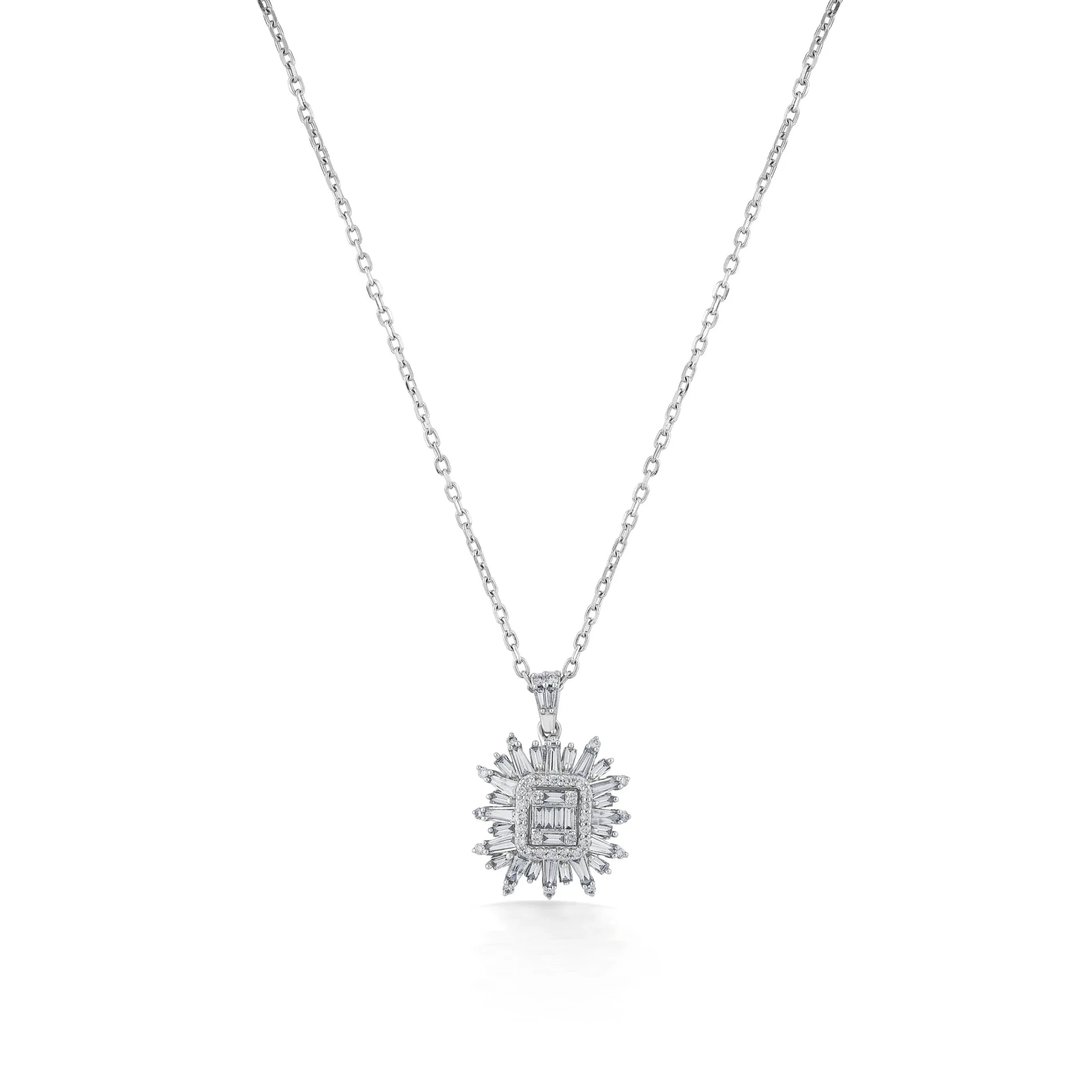 Enchante Radiant Starburst Diamond Pendant