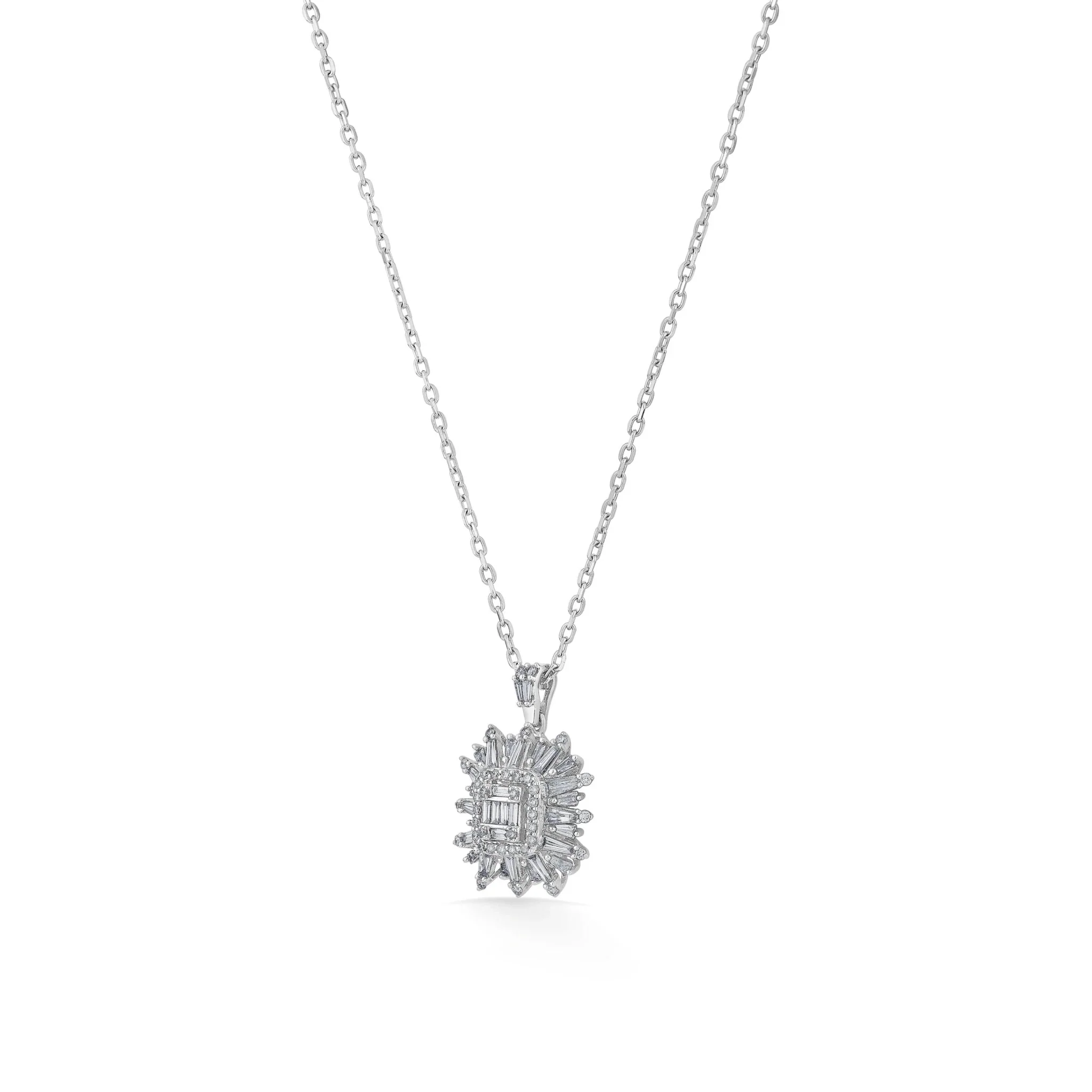 Enchante Radiant Starburst Diamond Pendant - Image 2