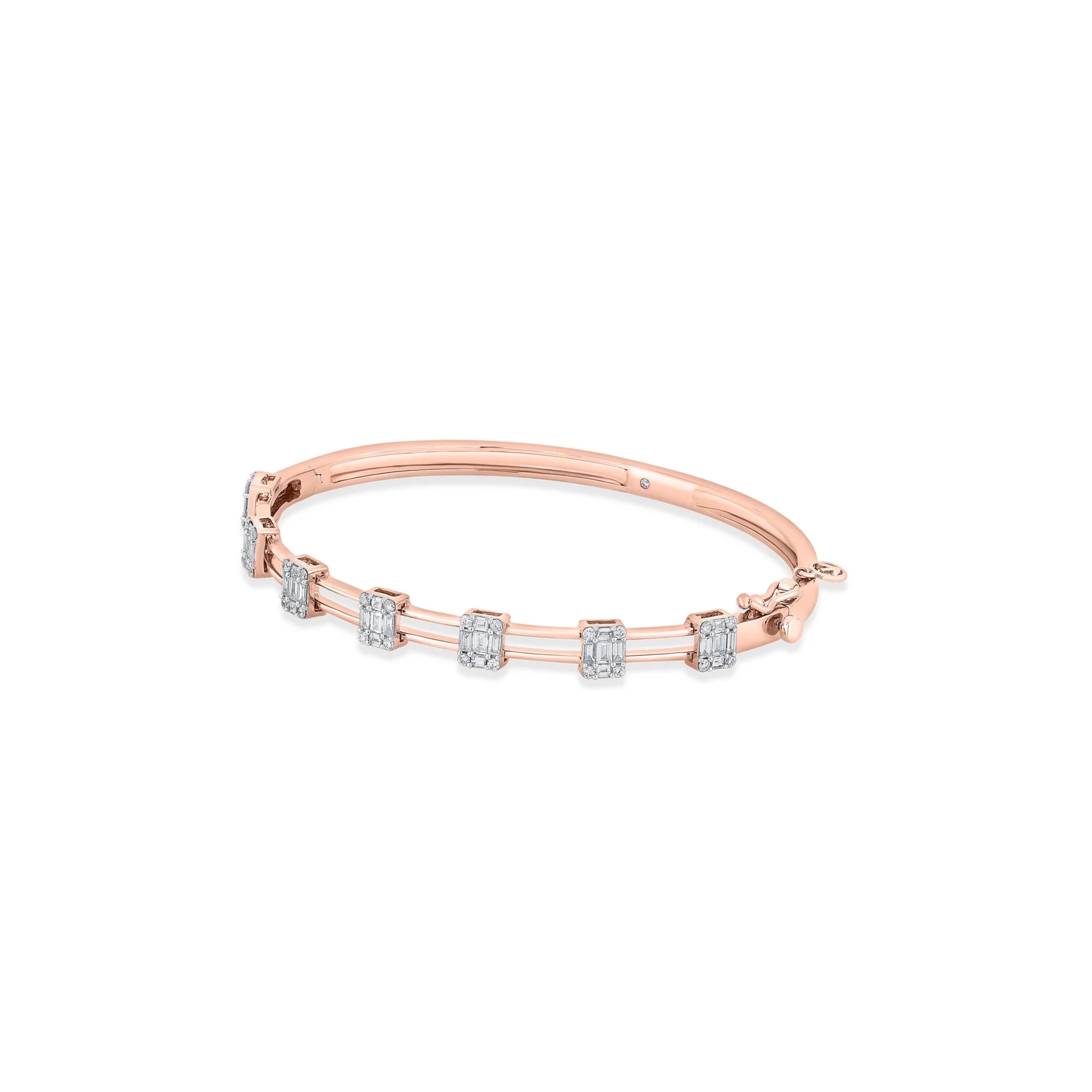 Enchante Rose Sparkle Track Bracelet - Image 3