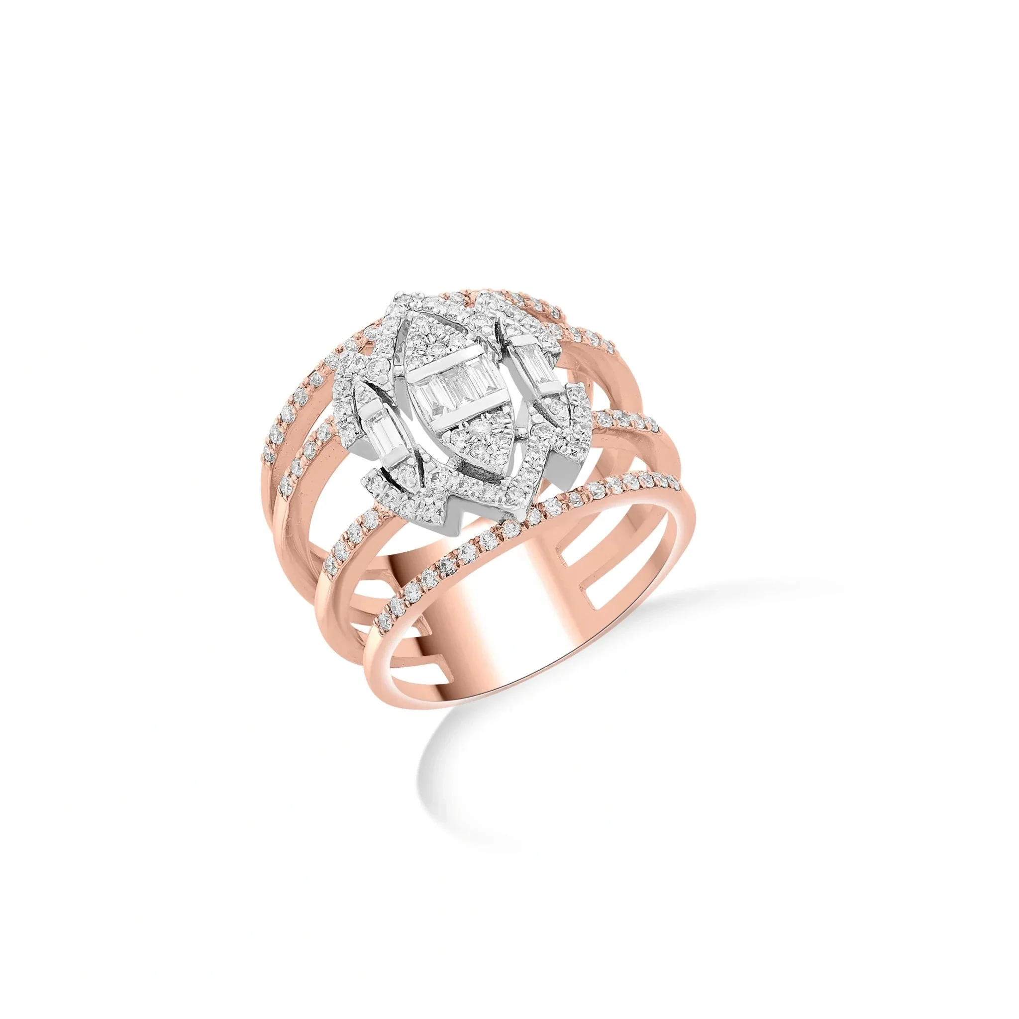 Enchante Royal Diamond Citadel Stacker Ring