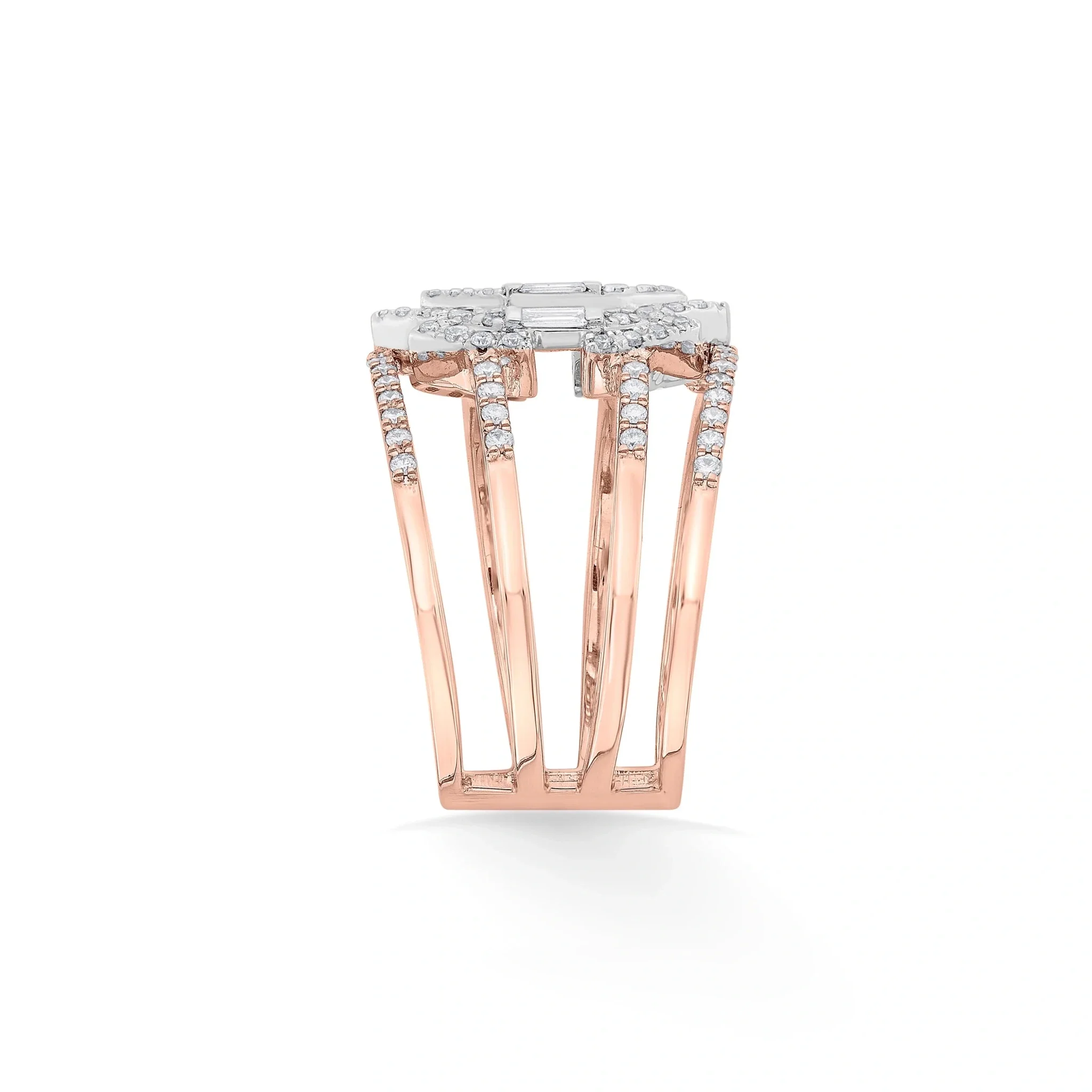 Enchante Royal Diamond Citadel Stacker Ring - Image 4