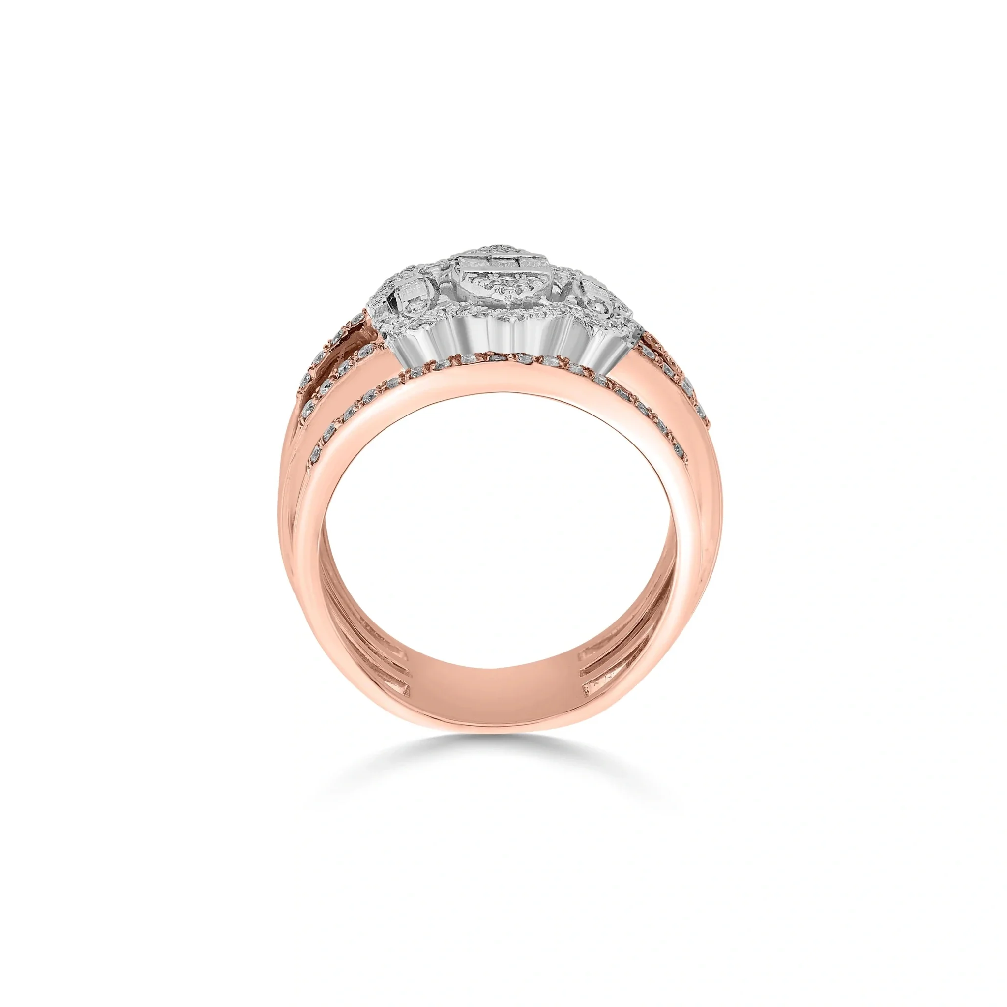 Enchante Royal Diamond Citadel Stacker Ring - Image 5