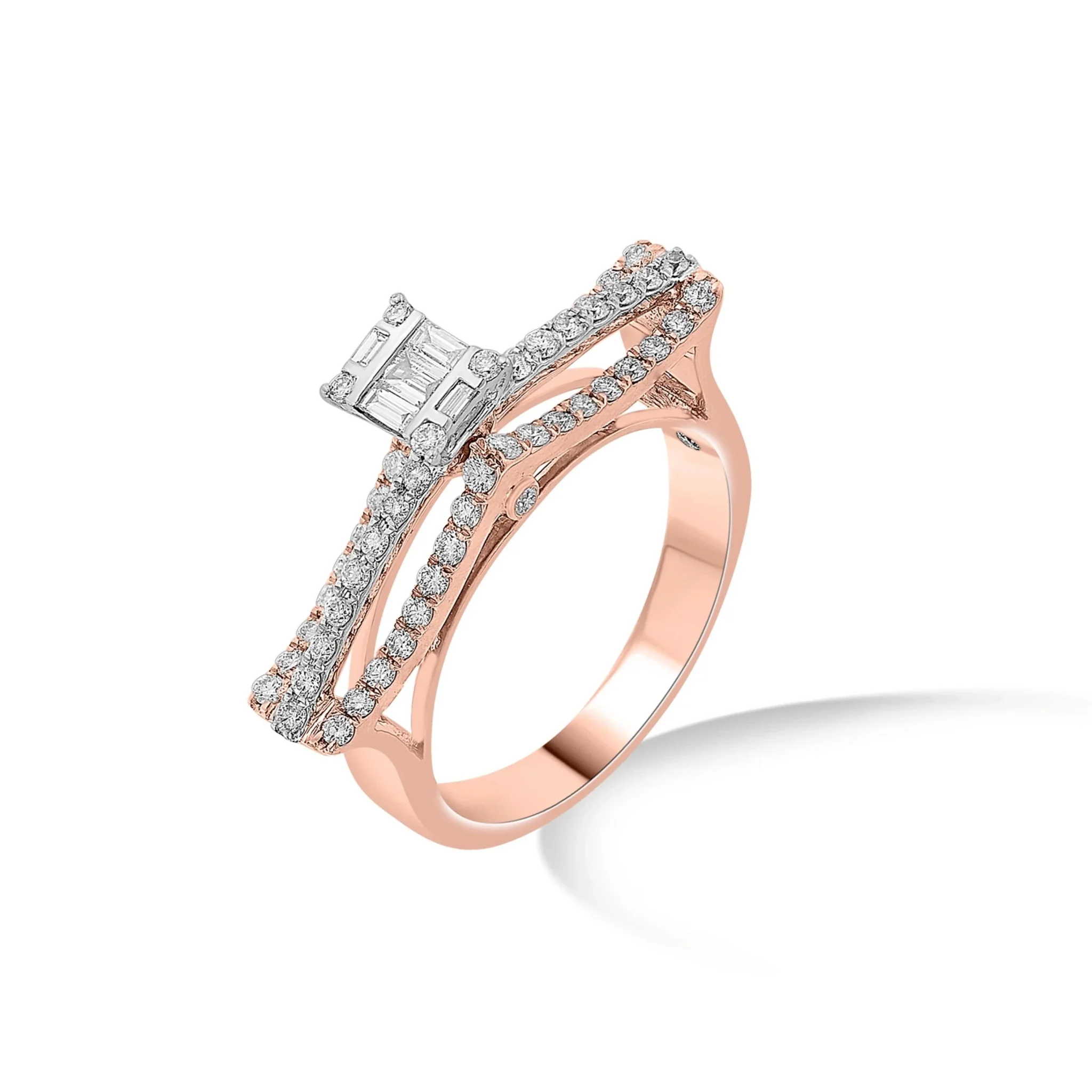 Enchante Royal Diamond Double-Pave Ring