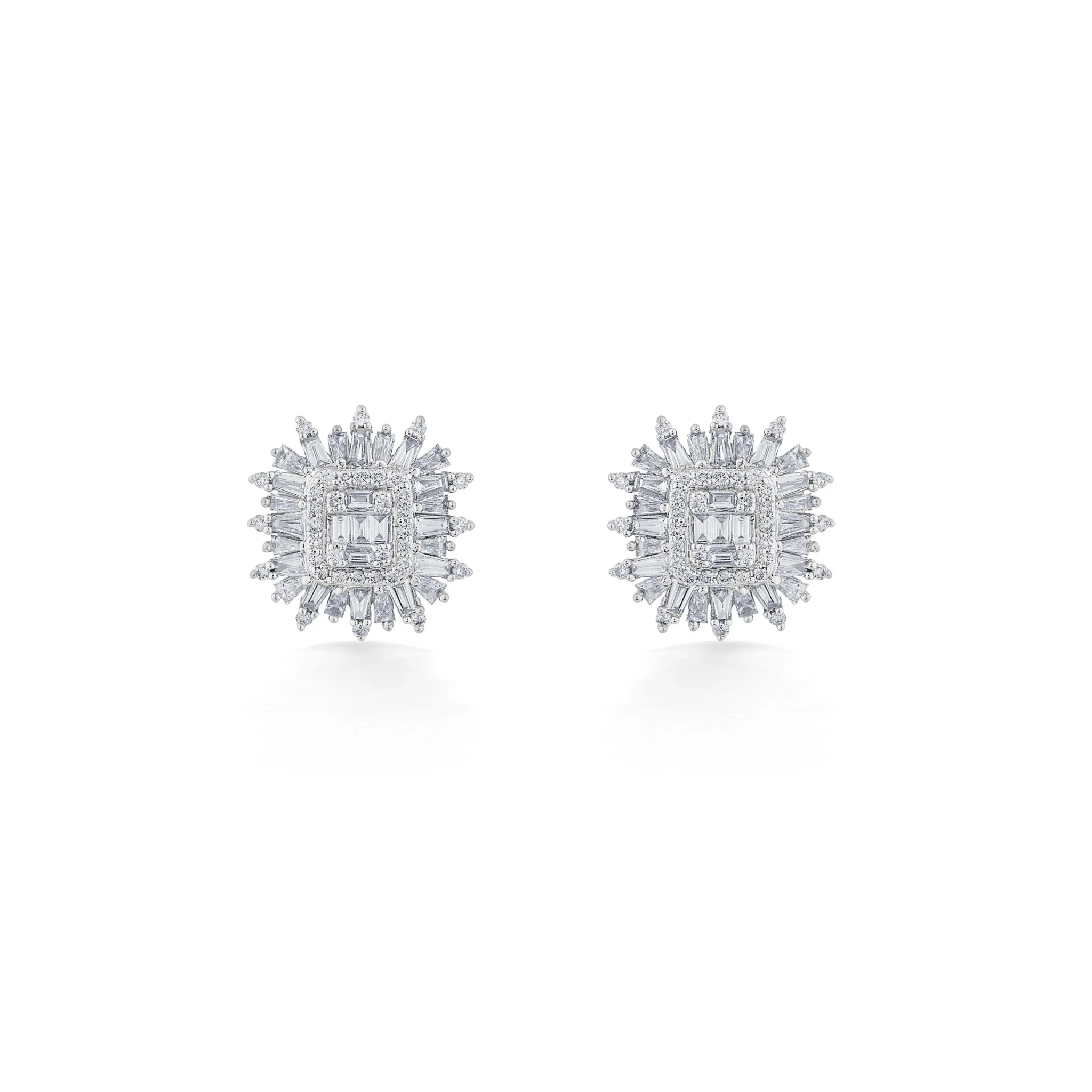 Enchante Royal Sunburst Diamond Studs
