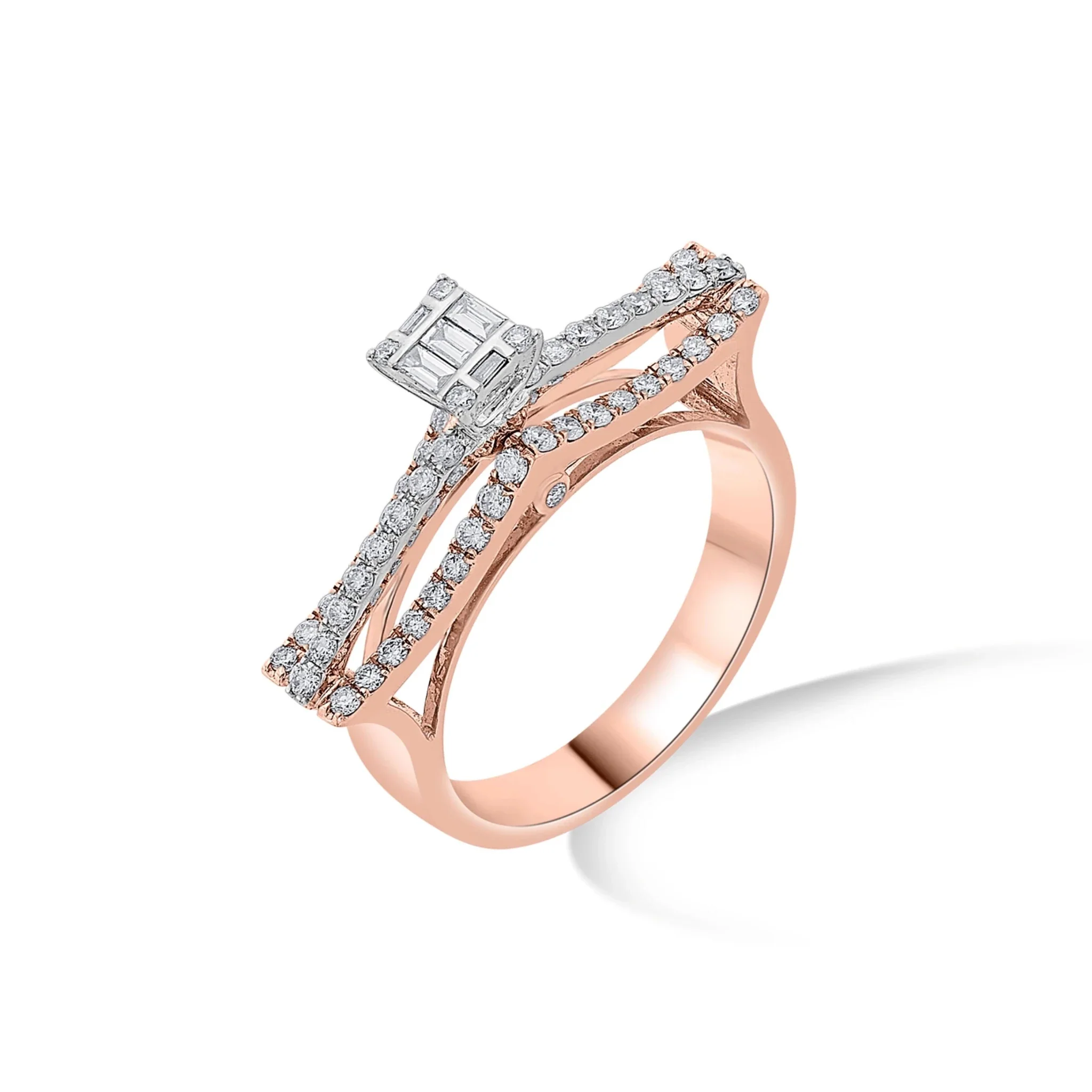 Enchante Sparkle Suspension Statement Ring