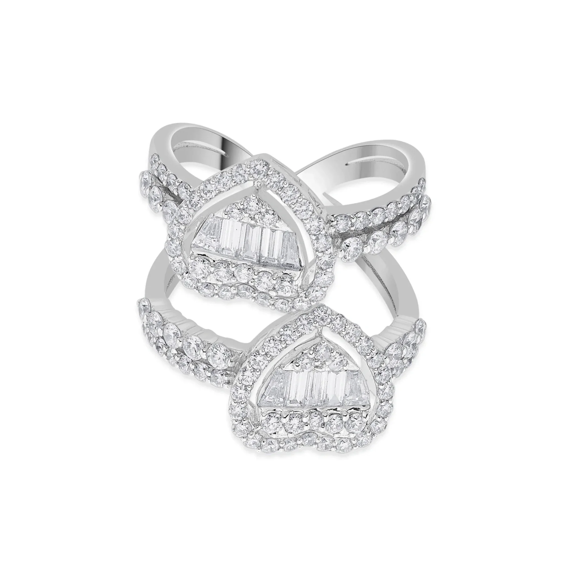 Enchante Twin Teardrop Baguette Ring - Image 3