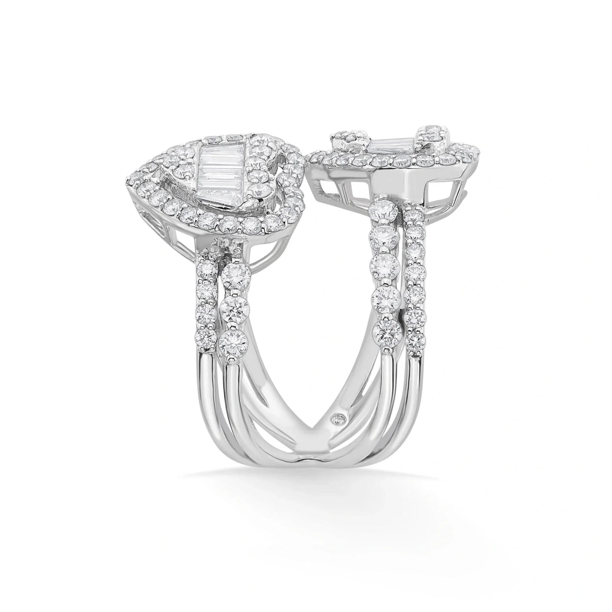 Enchante Twin Teardrop Baguette Ring - Image 4