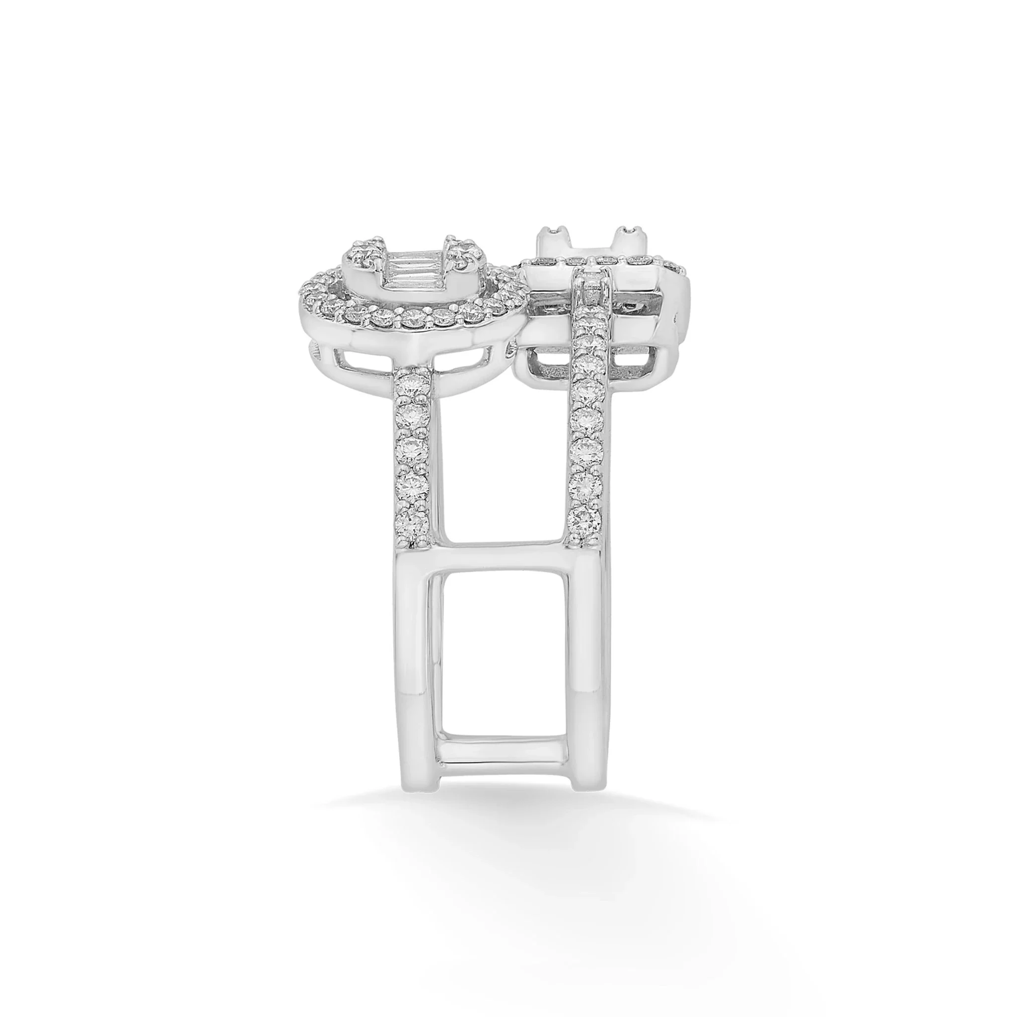 Facet Fusion Twin Blaze Diamond Ring - Image 5