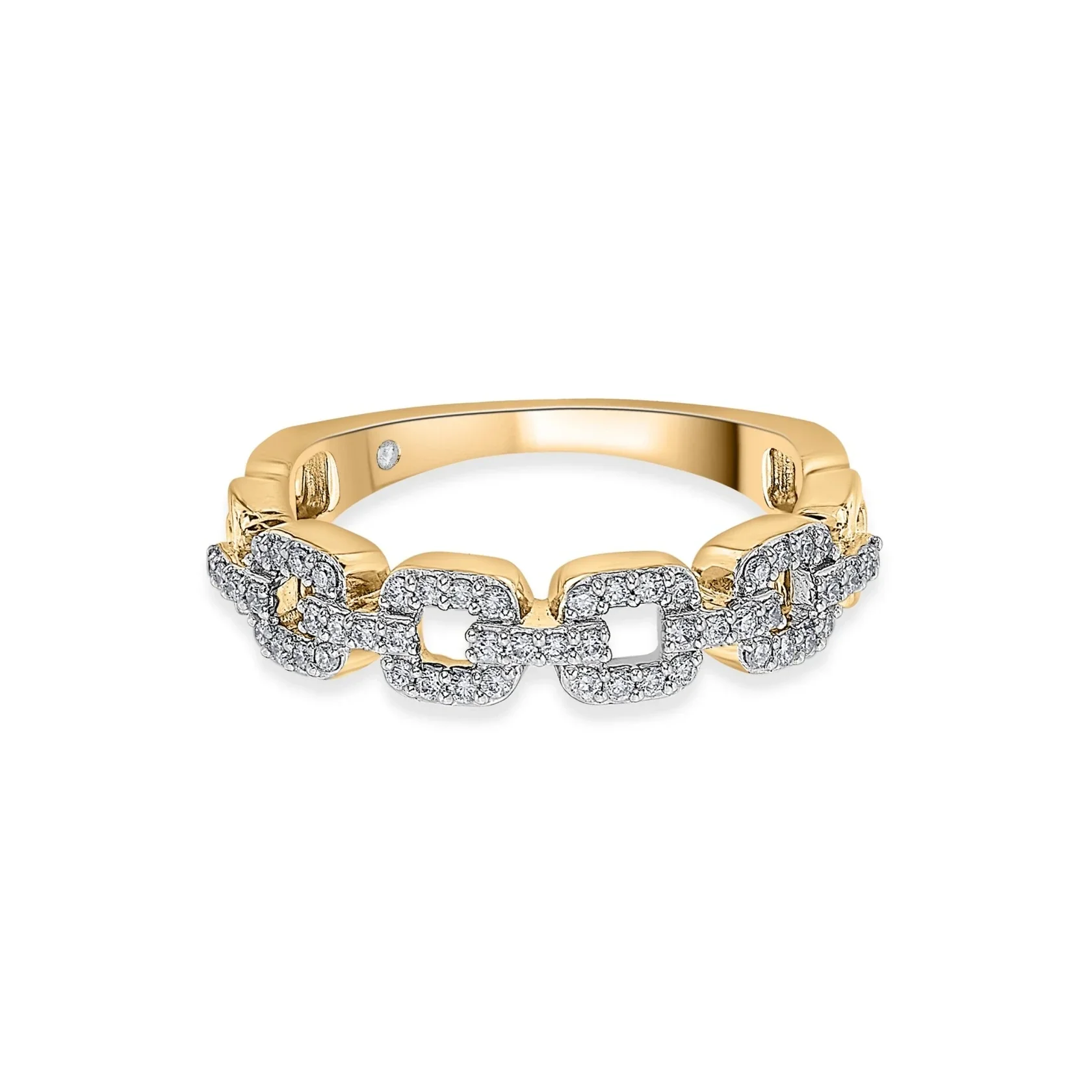 Golden Link Luxe Cuban Ring - Image 3