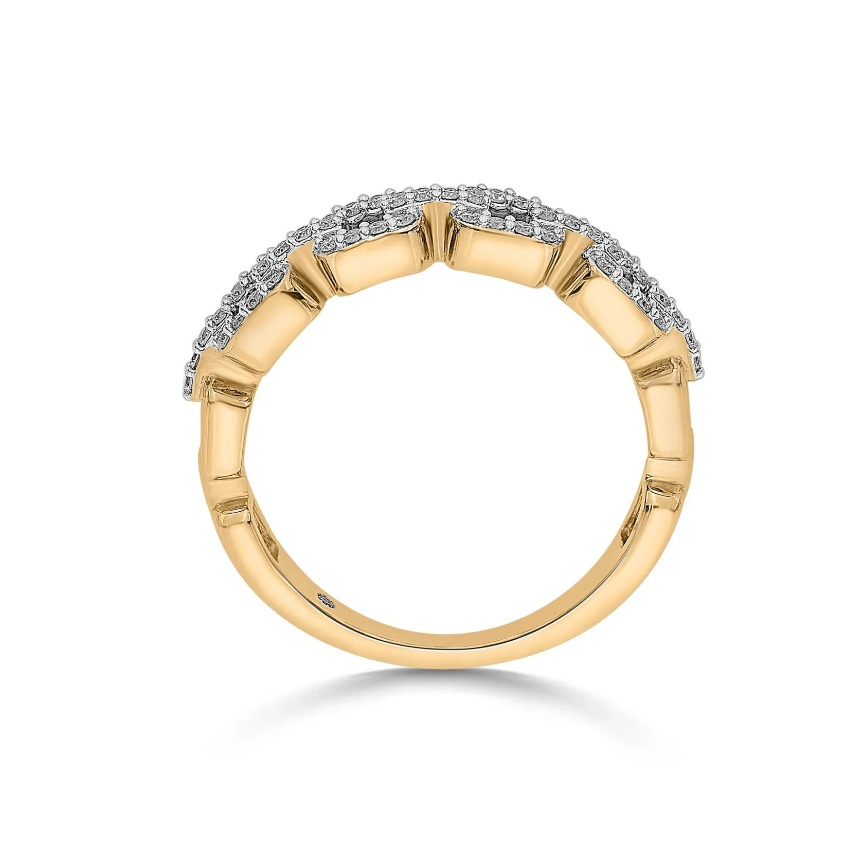 Golden Link Luxe Cuban Ring - Image 4