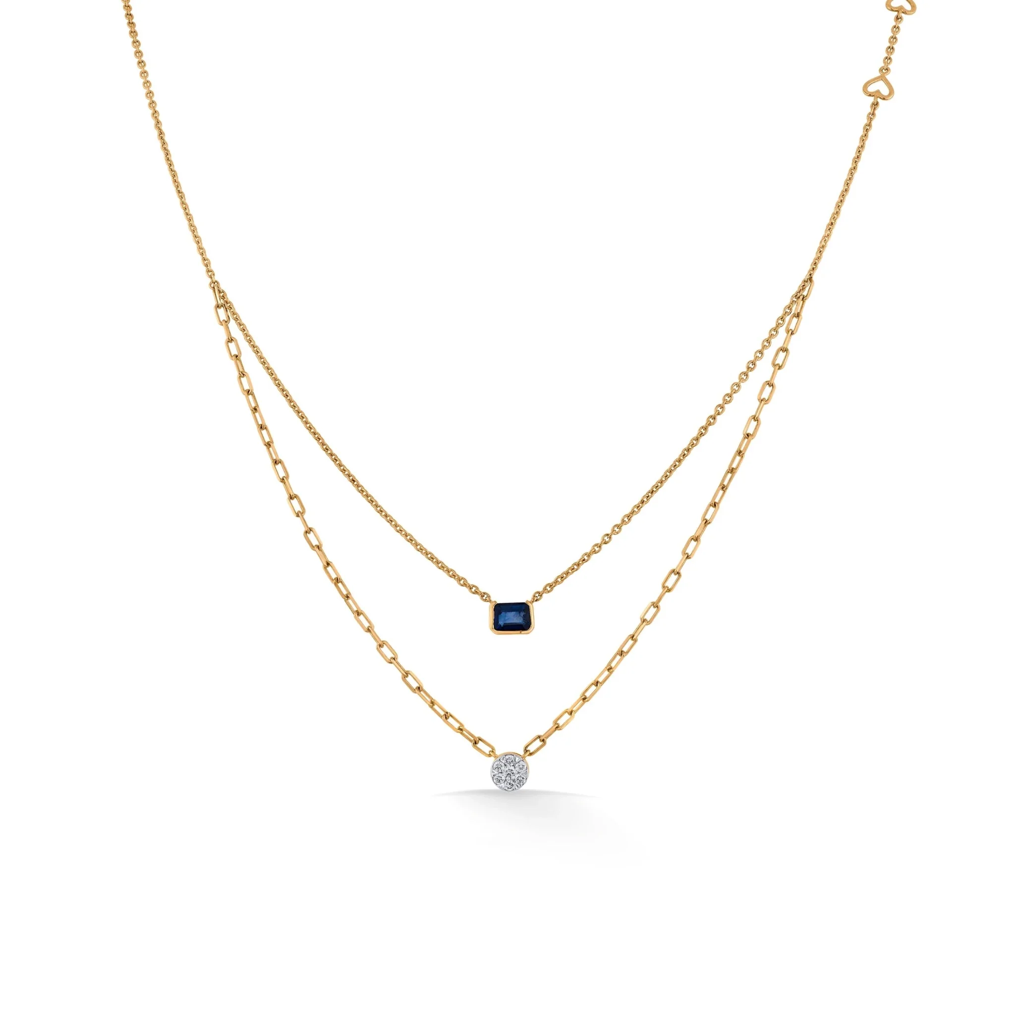 Golden Link Luxe Teardrop Symphony Necklace