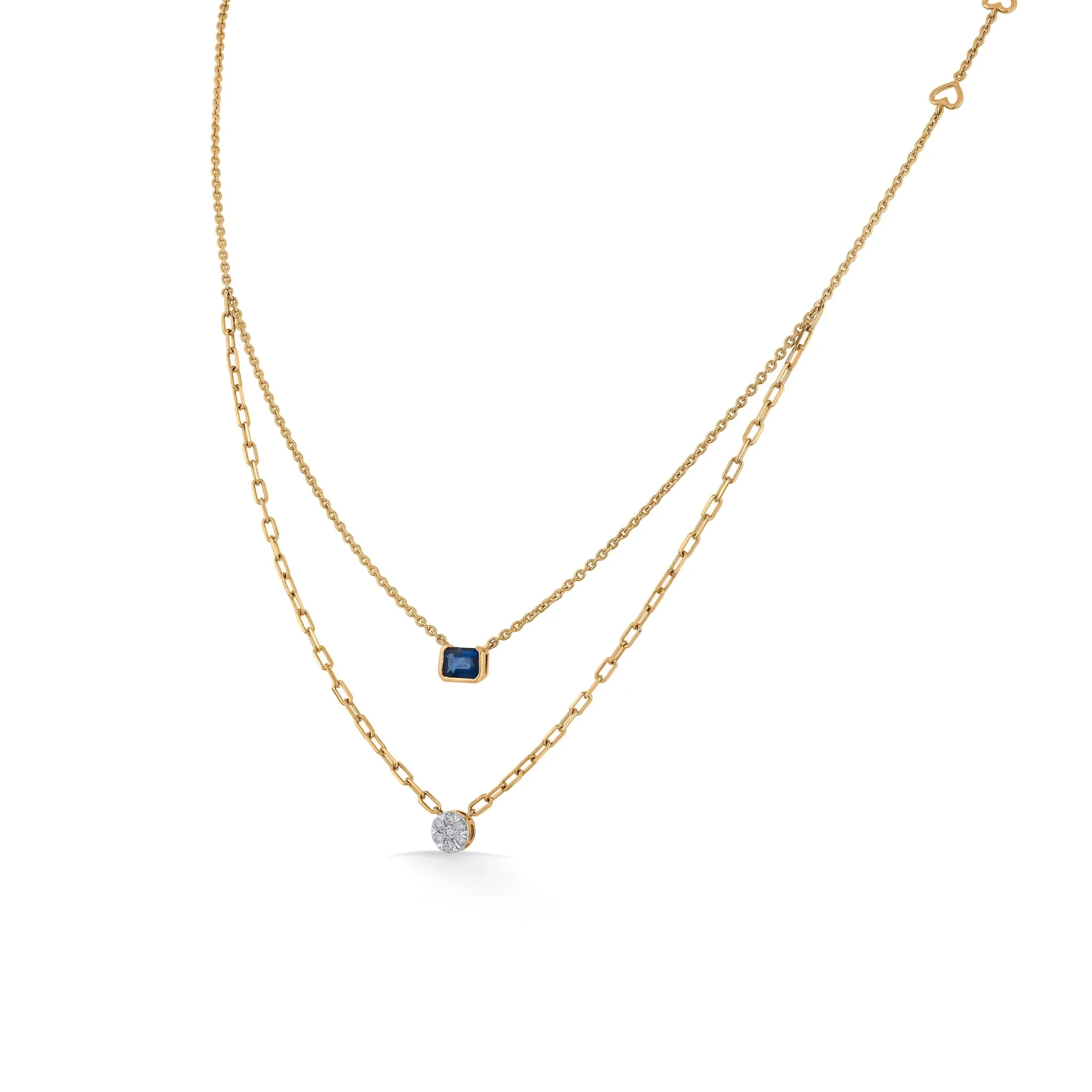 Golden Link Luxe Teardrop Symphony Necklace - Image 2