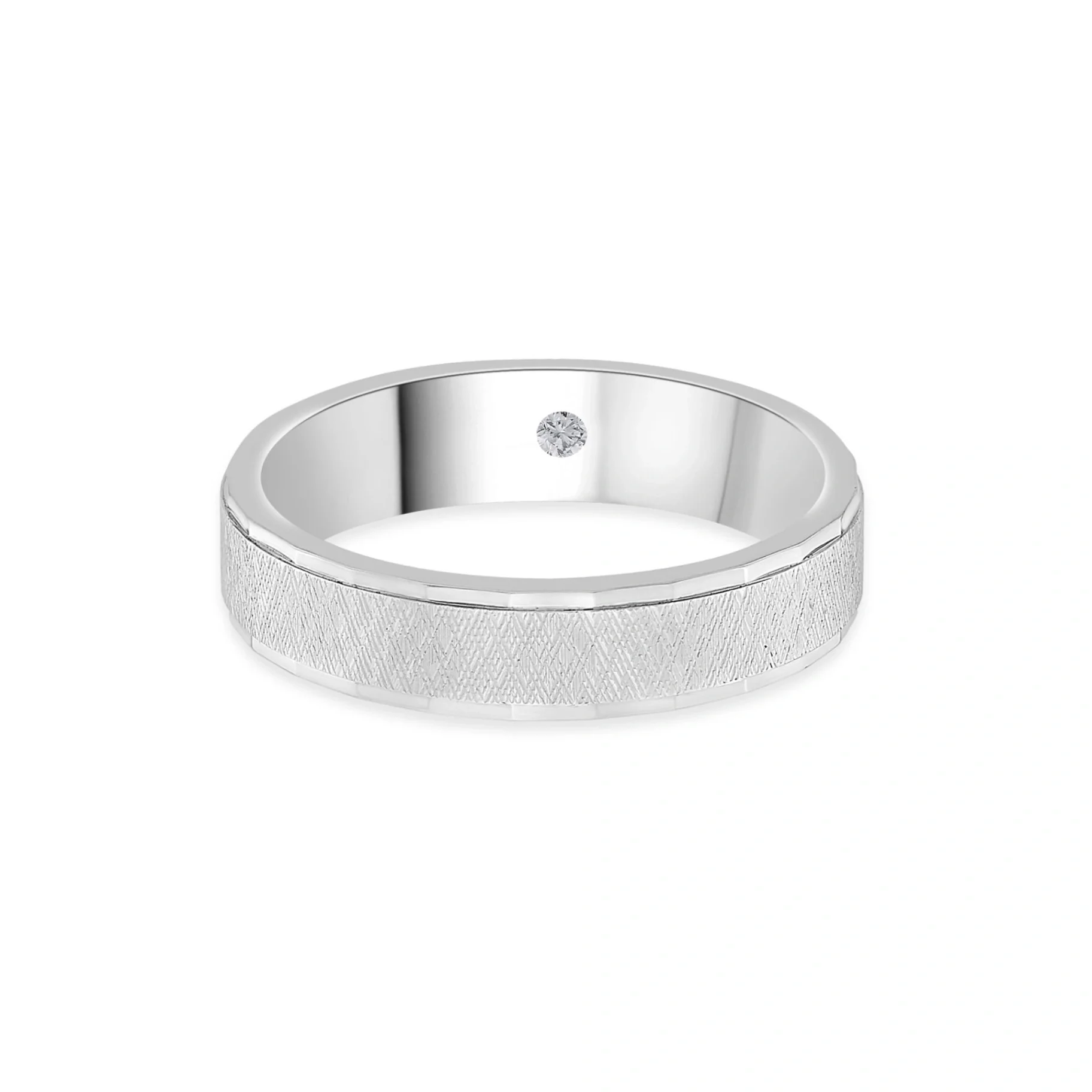 Hugo Eternal Frost Textured Ring - Image 3