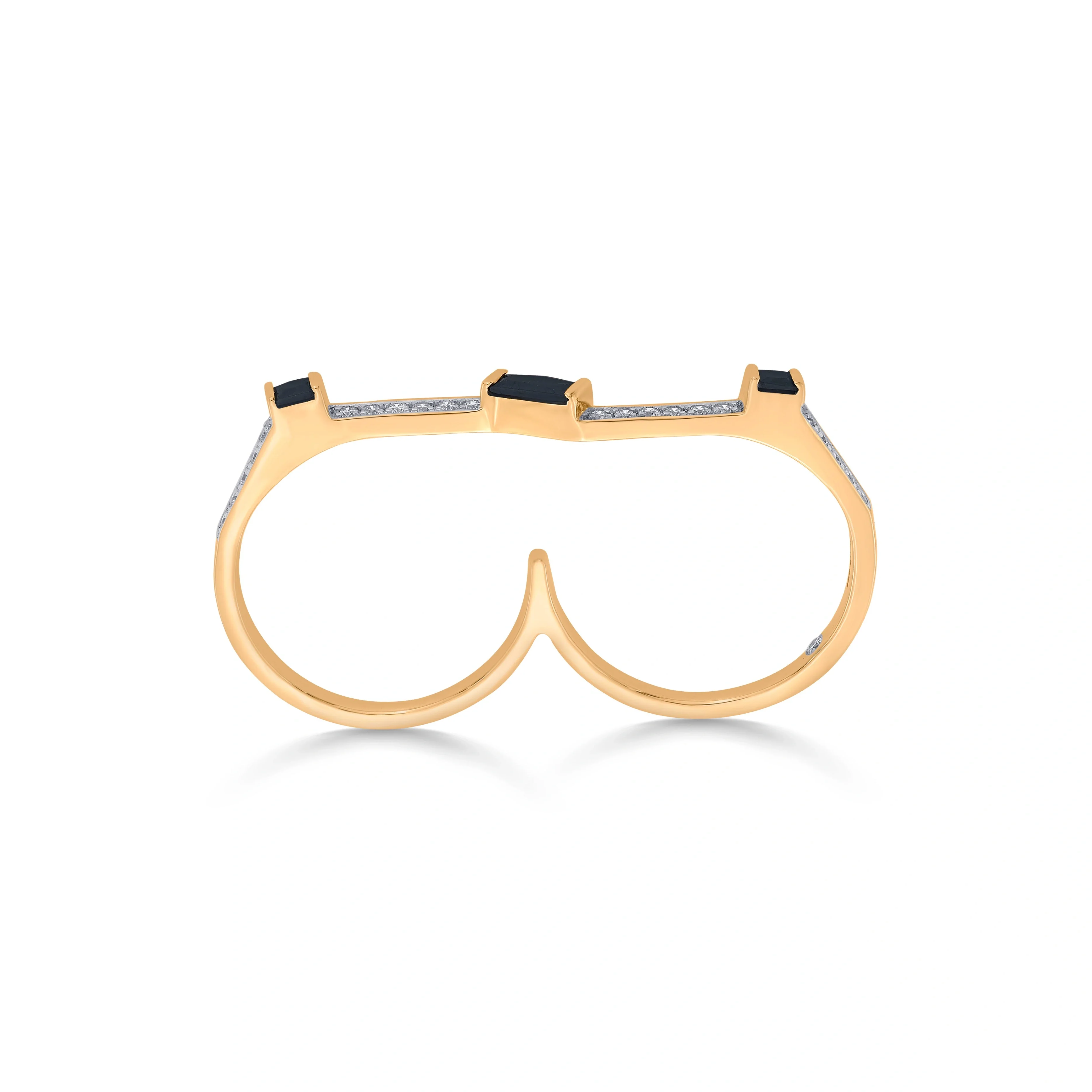 Kismet Noir Edge Twin Band Ring - Image 3