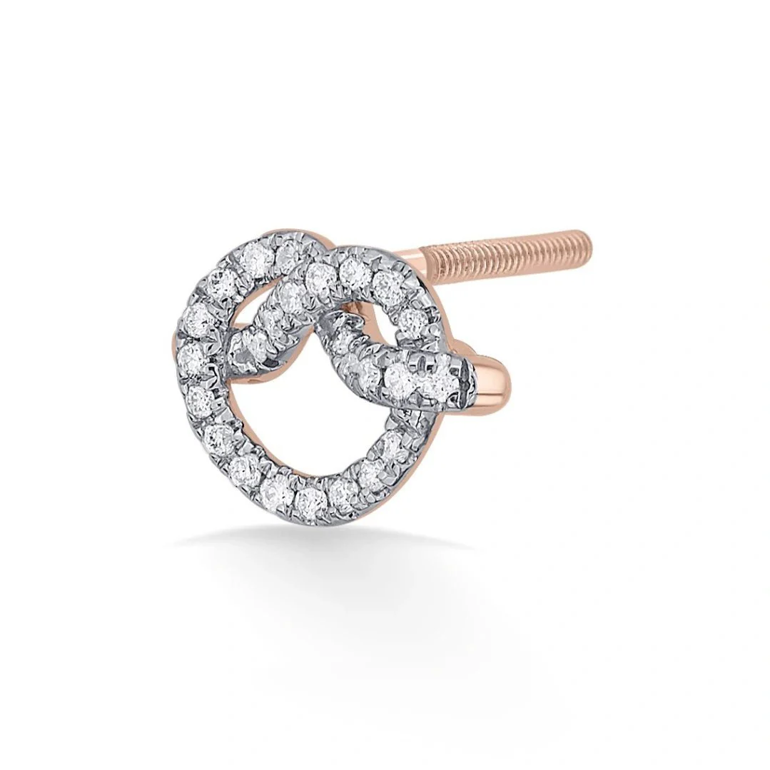 Love Knot Sparkle Knot Studs - Image 3