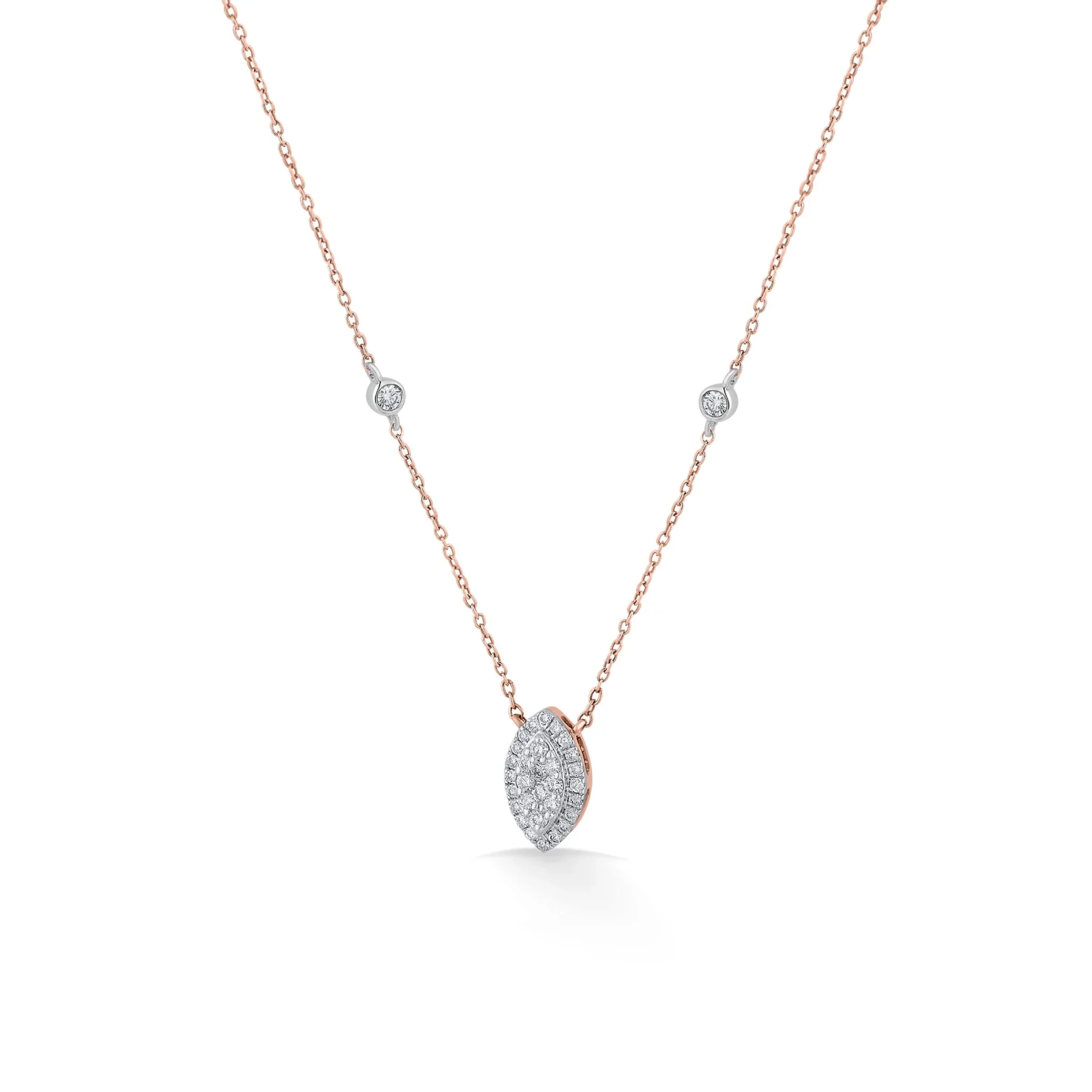 Marquise Majesty Deck Up Diamond Necklace - Image 3
