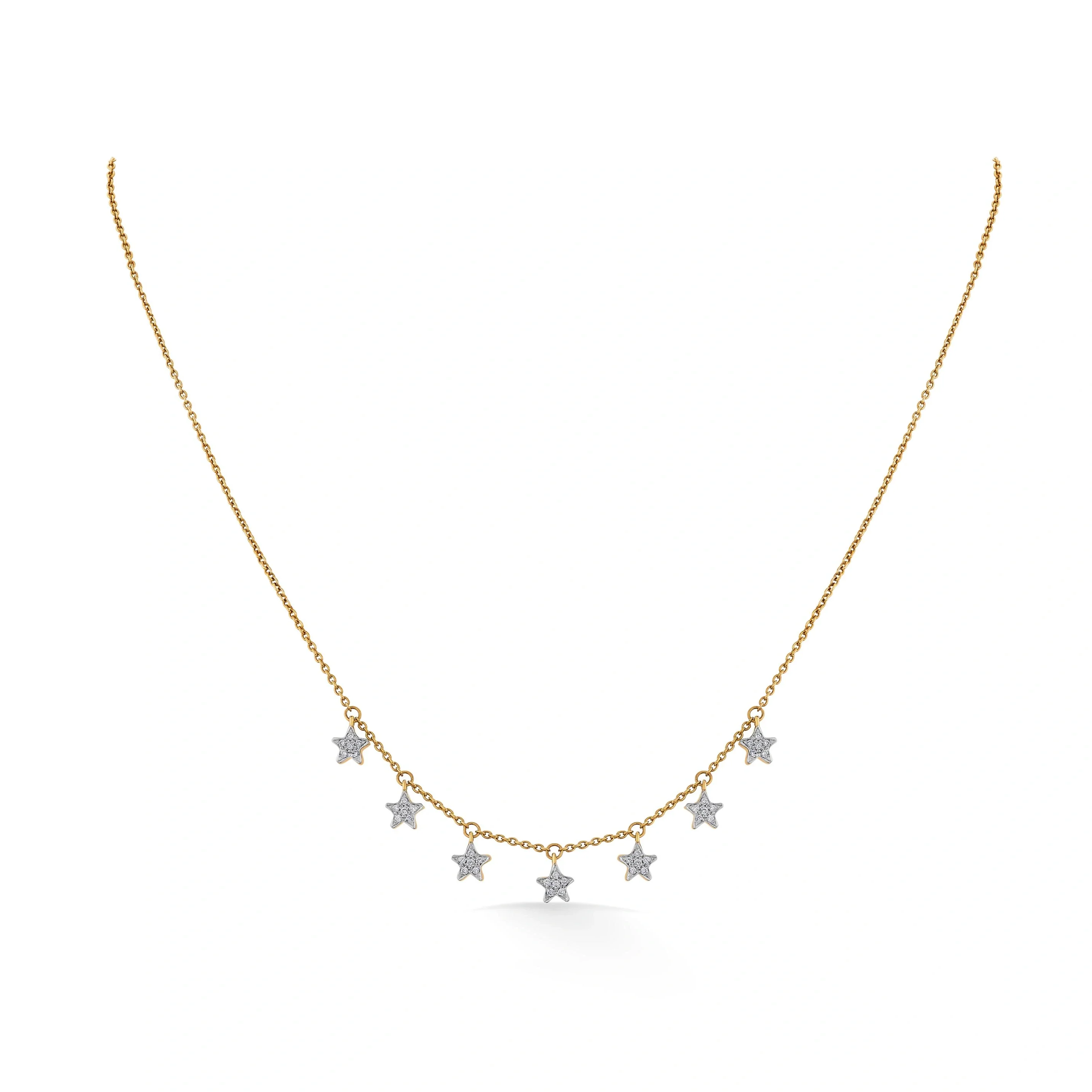 Quirky Celestial Charm Cascade Necklace