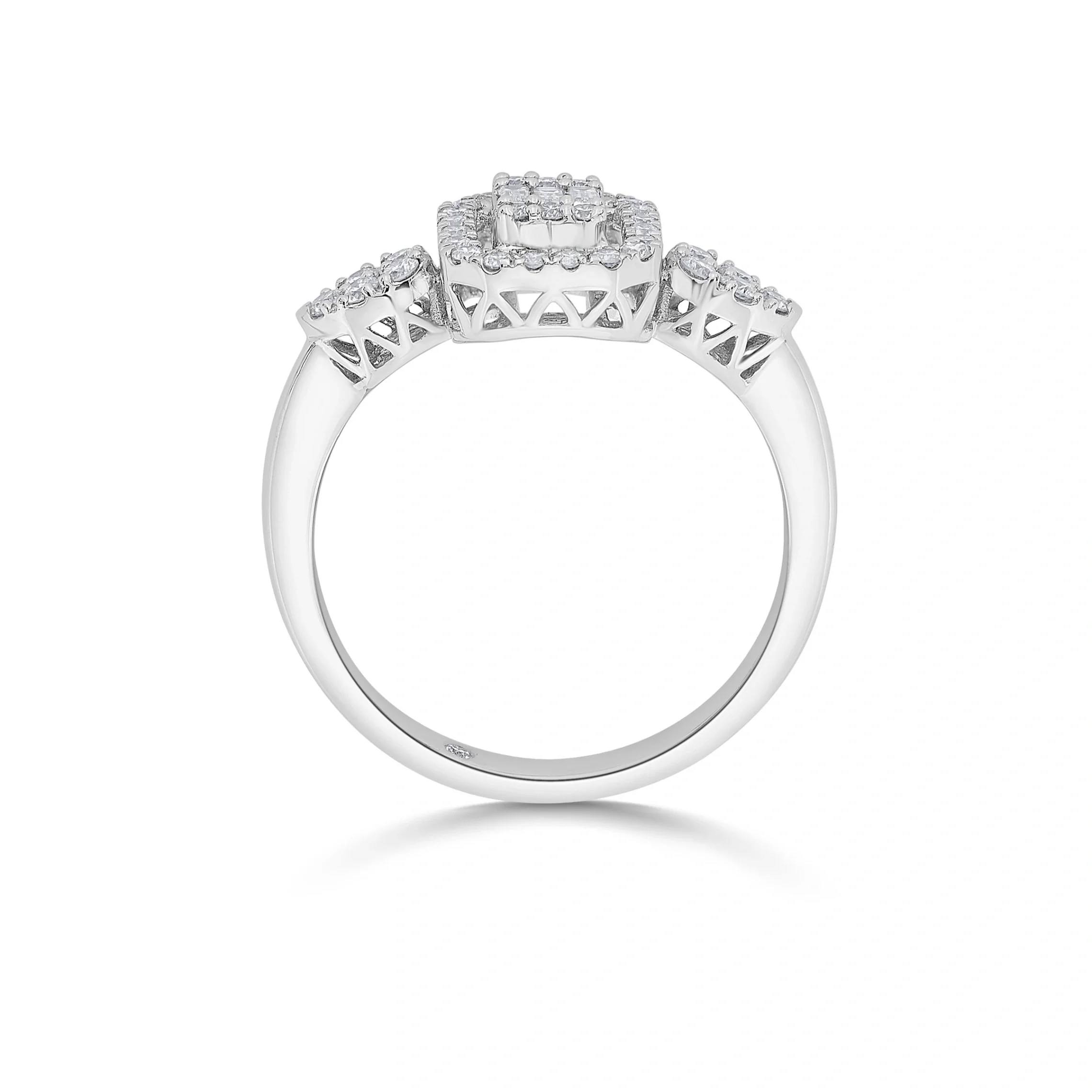 Radiant Trinity Luxe Diamond Ring - Image 3
