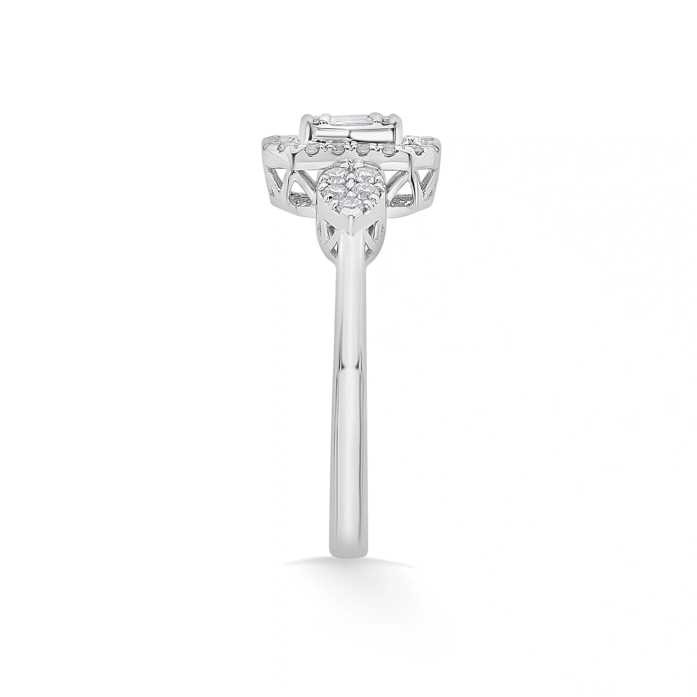 Radiant Trinity Luxe Diamond Ring - Image 4