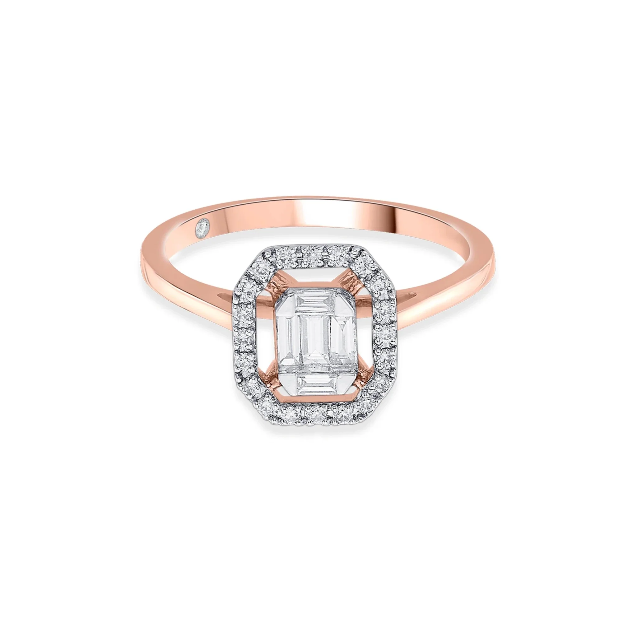 Rose Eclat Halo Ring - Image 3