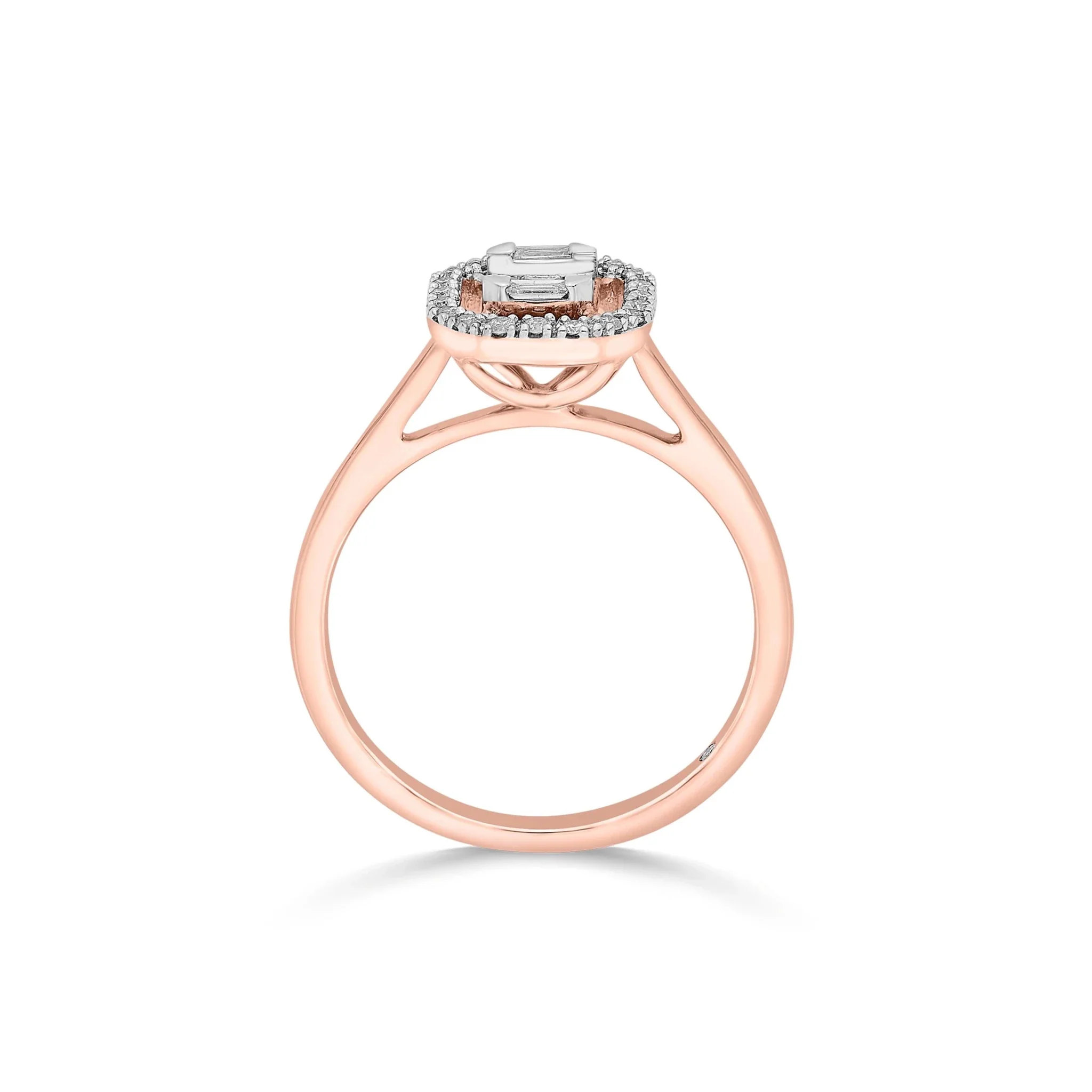 Rose Eclat Halo Ring - Image 4