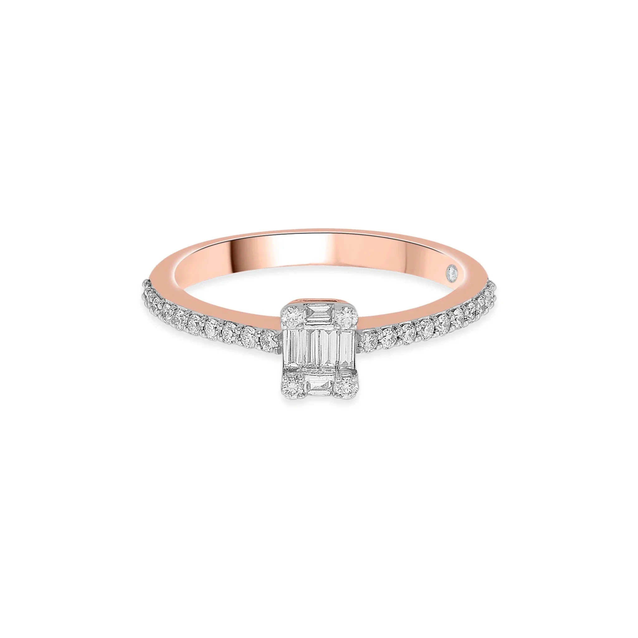 Rose Luxe Emerald Solitaire Ring - Image 3
