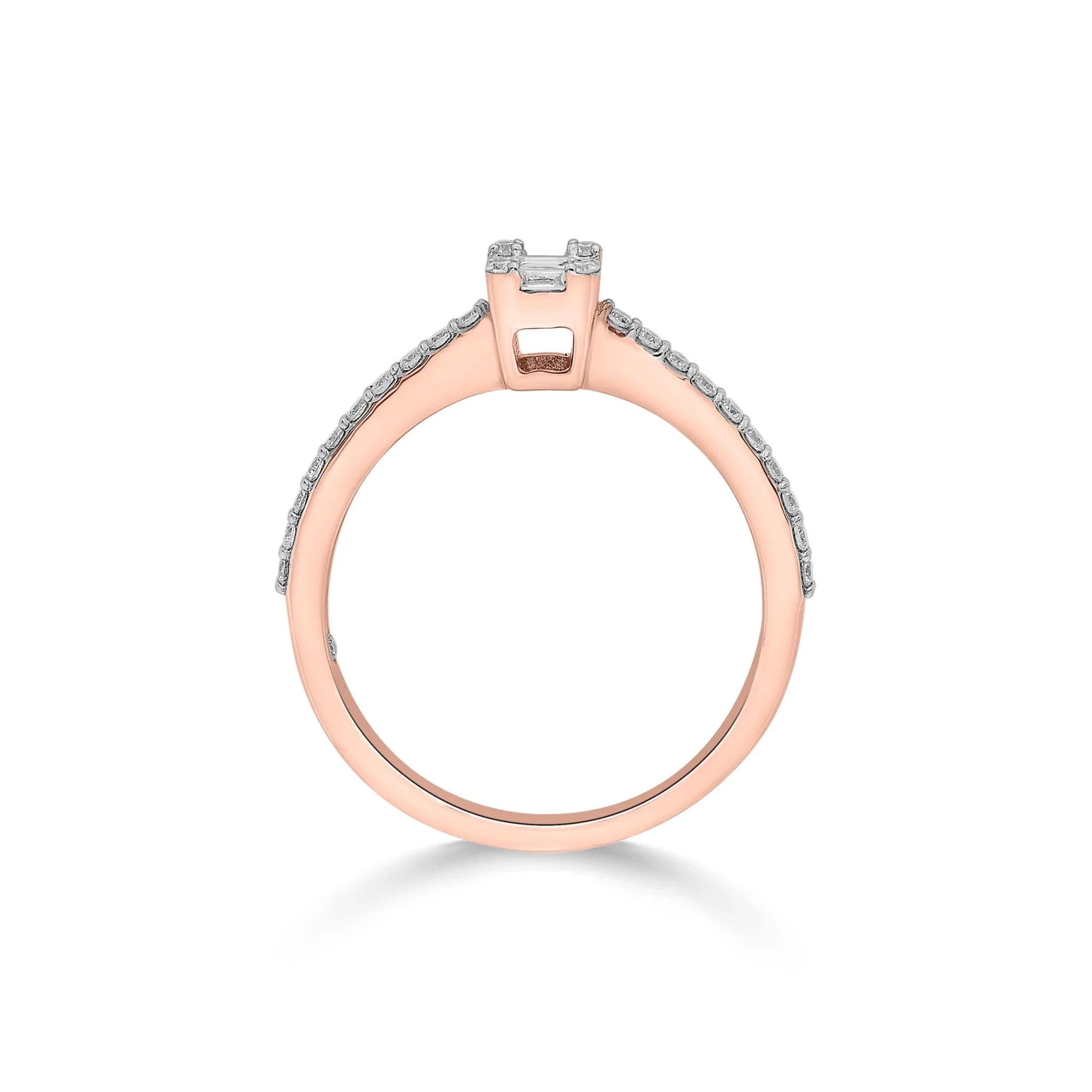 Rose Luxe Emerald Solitaire Ring - Image 4