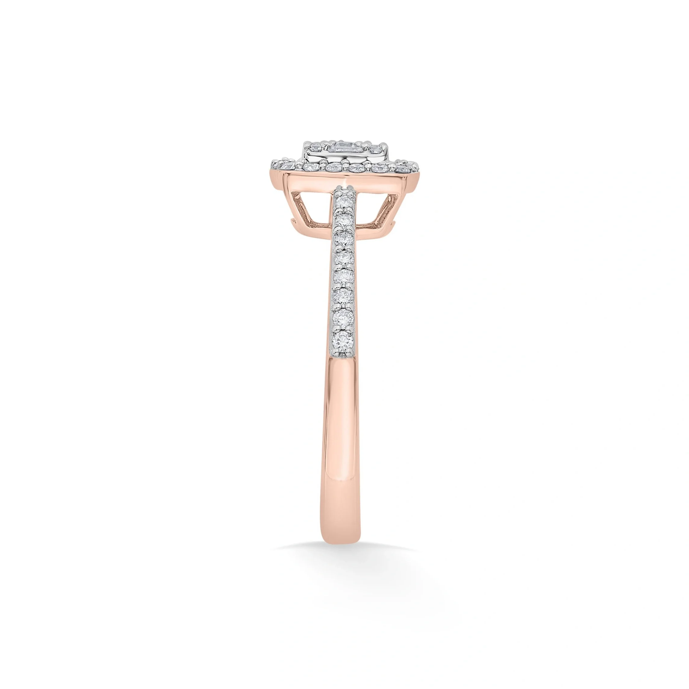 Rose Royale Halo Diamond Ring - Image 5