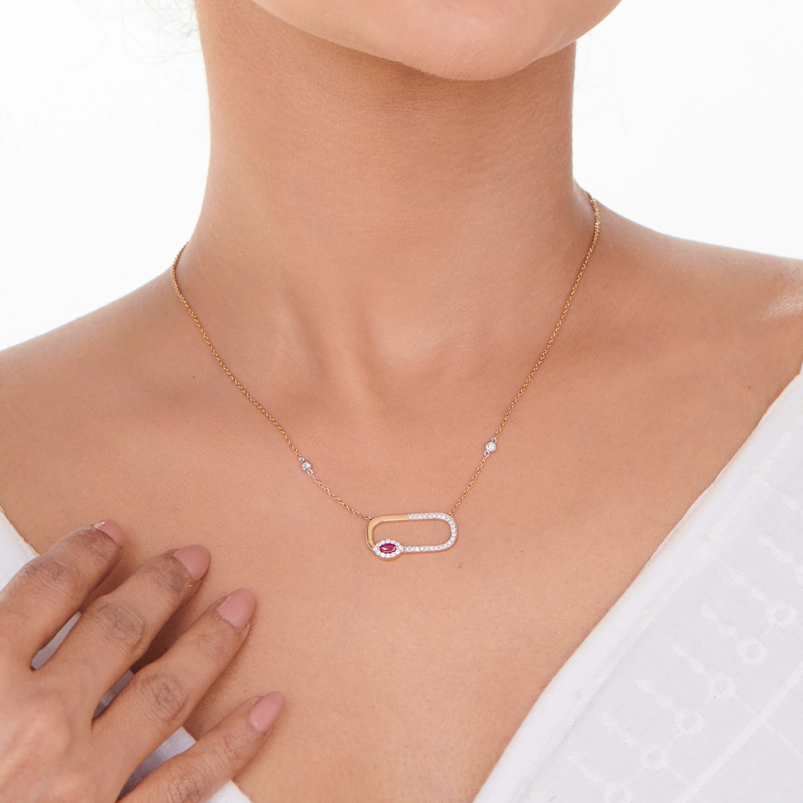 Ruby Loop Luxe Pendant - Image 2