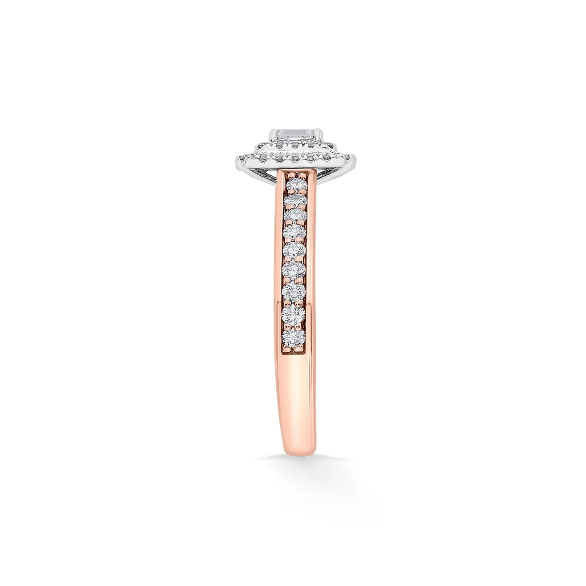 Sassy Dazzling Diva Emerald Halo Ring - Image 5