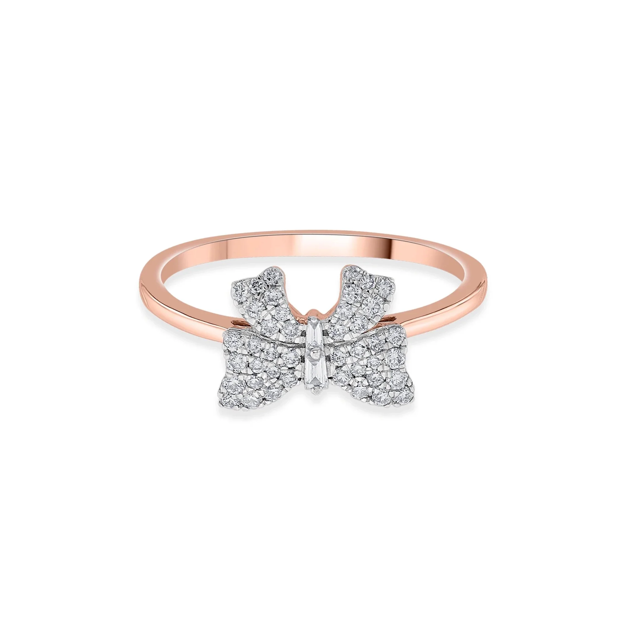 Sassy Diamond Bow Bliss Ring - Image 3