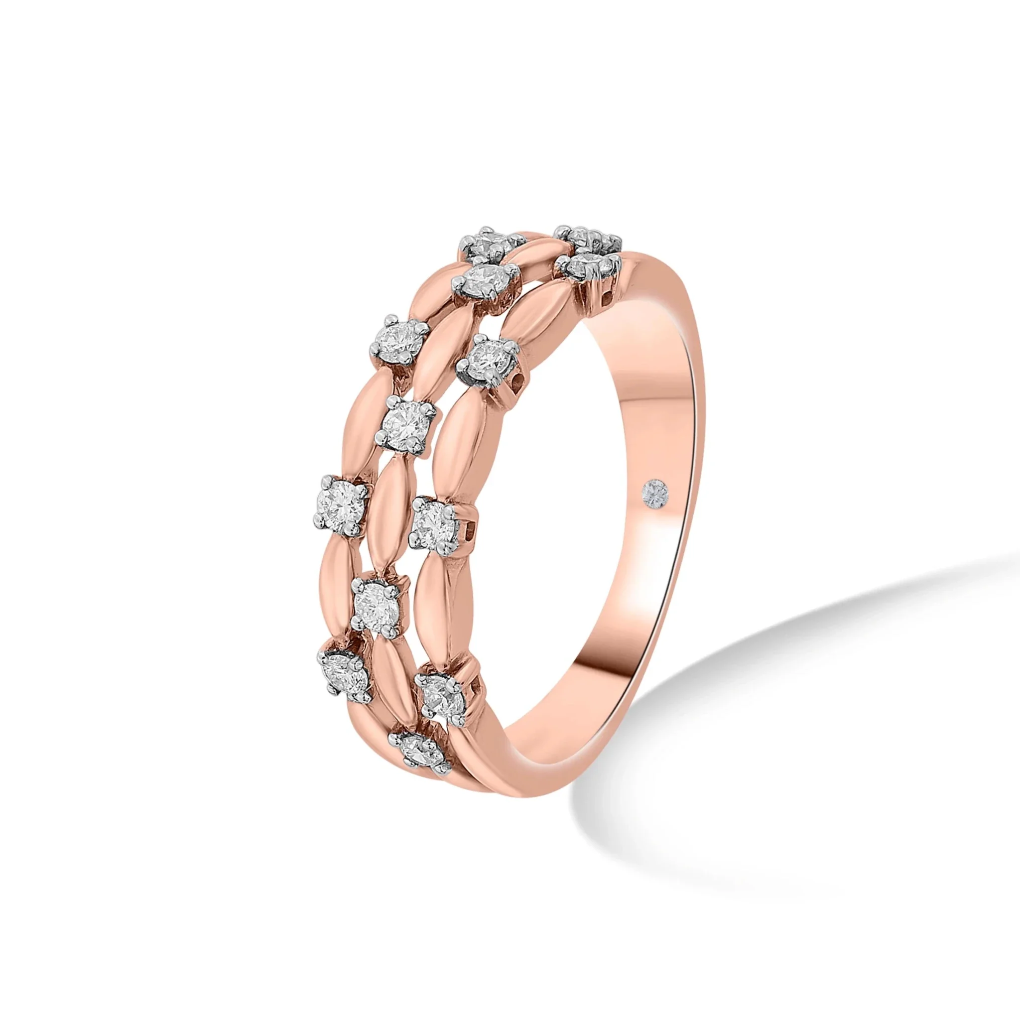 Sassy Diamond Honeycomb Ring