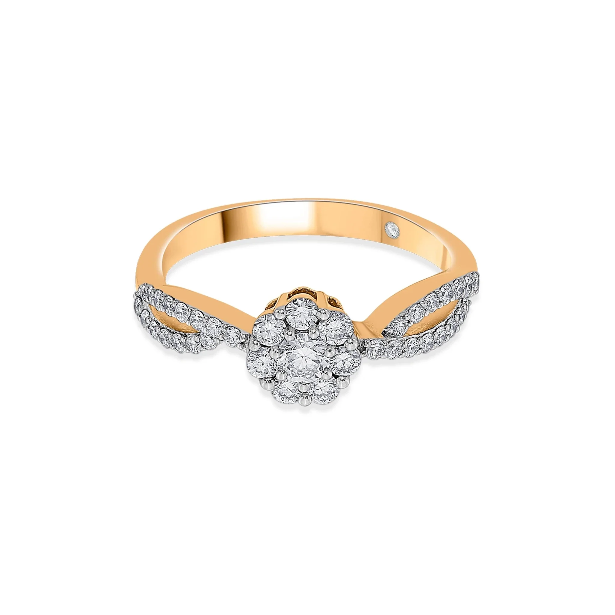 Sassy Golden Bloom Elegance Ring - Image 3