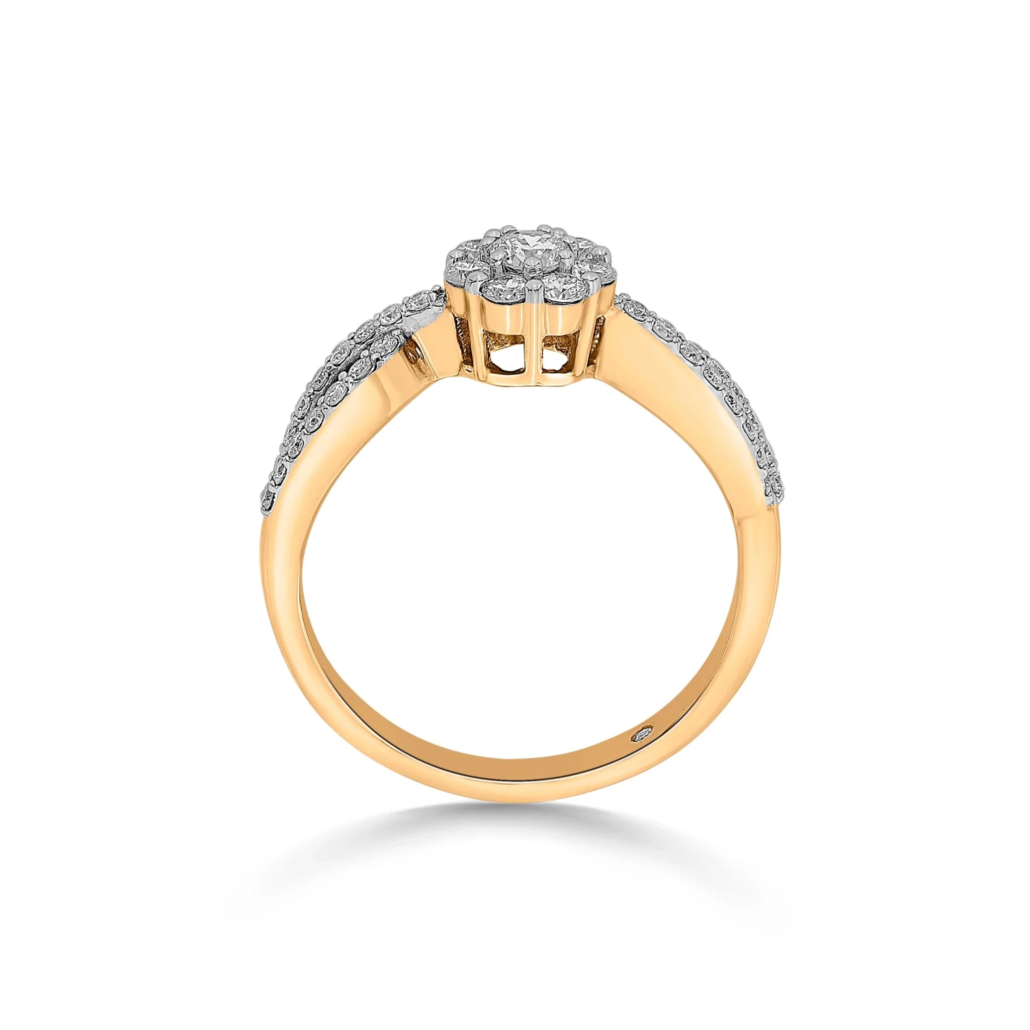 Sassy Golden Bloom Elegance Ring - Image 4