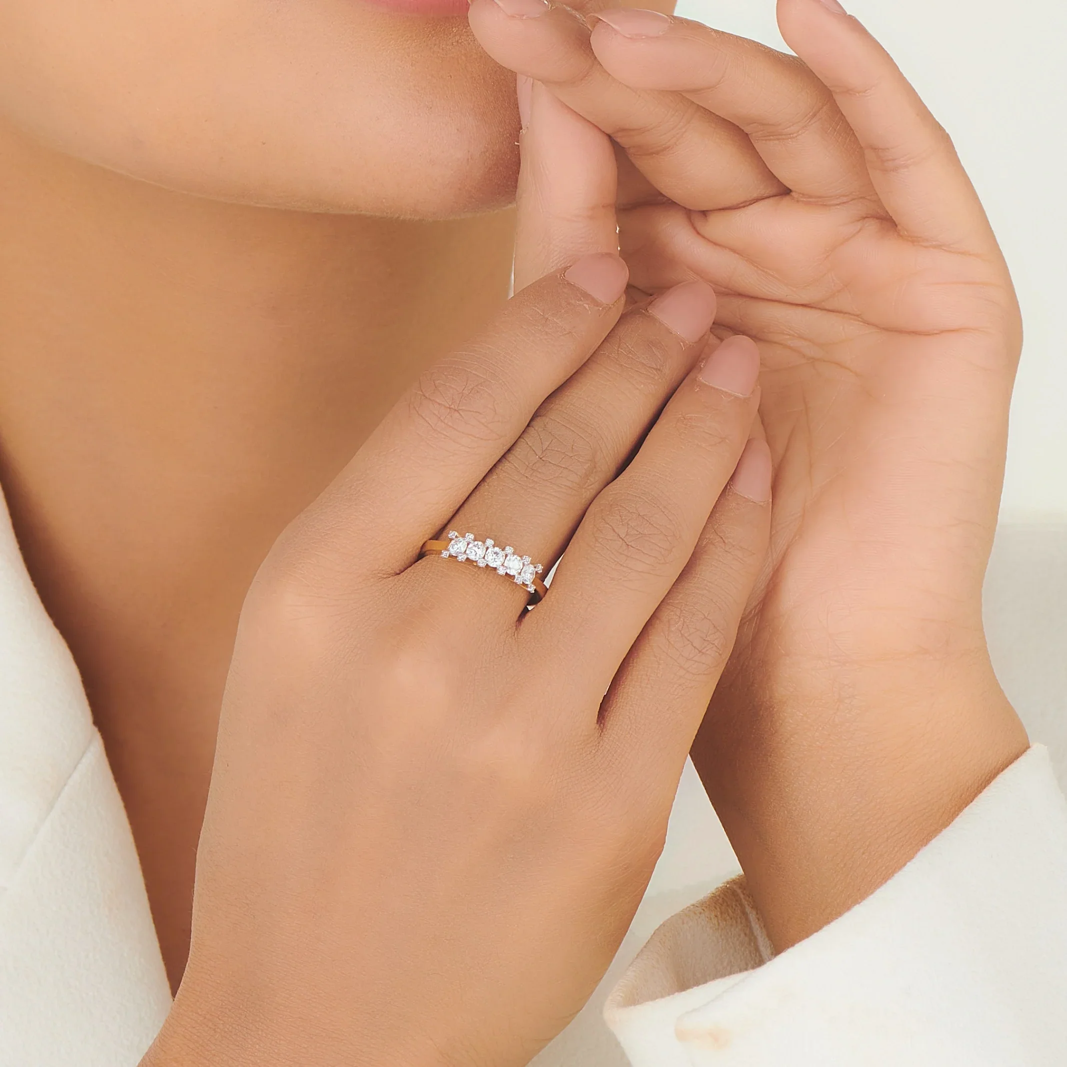 Sassy Golden Starlight Symphony Ring - Image 2