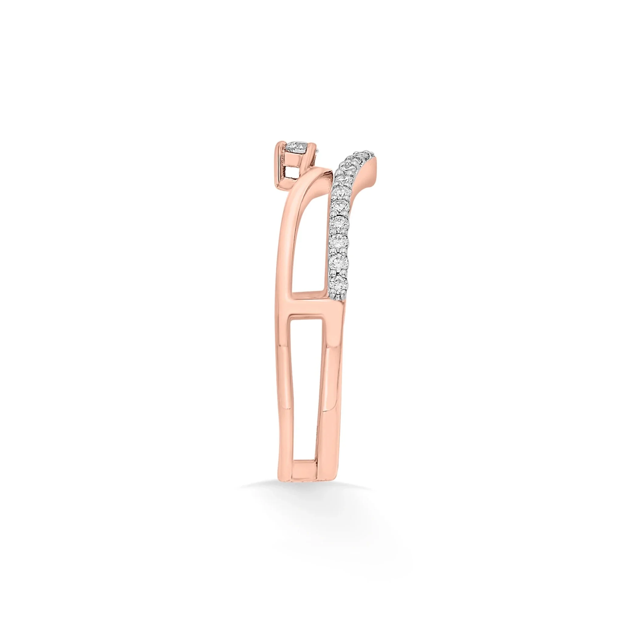Sassy Rose Diamond Chevron Ring - Image 5