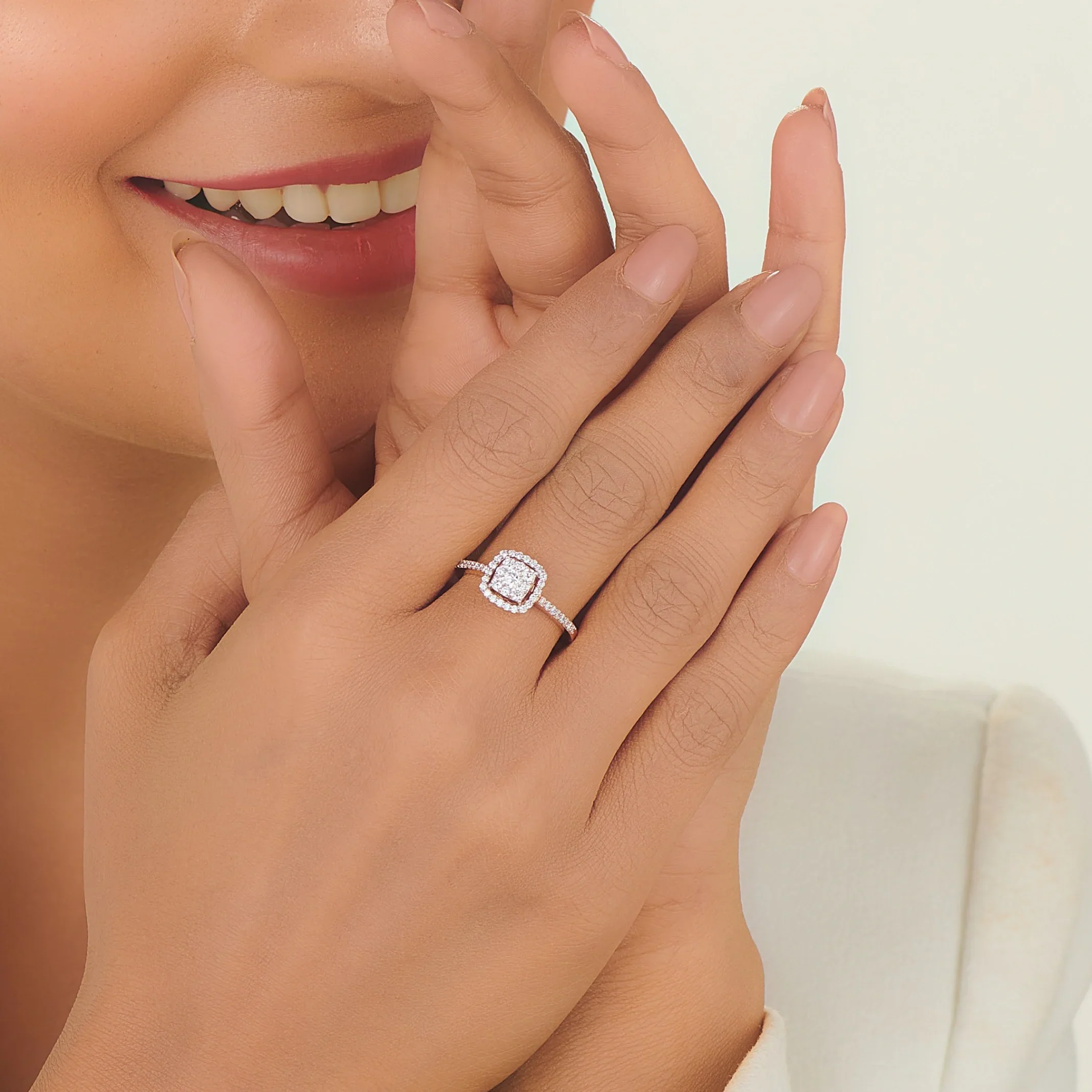 Sassy Spark Halo Ring - Image 2