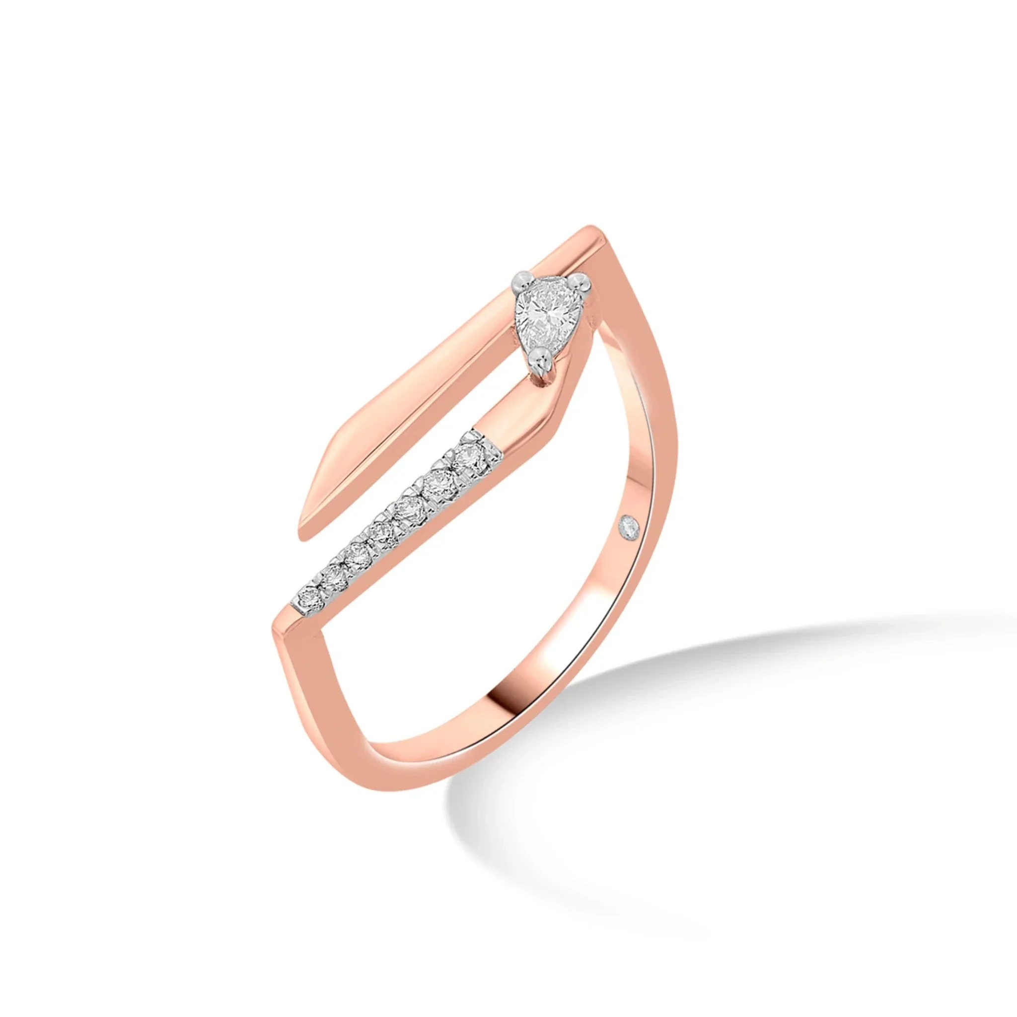 Seven Up Abstract Ring