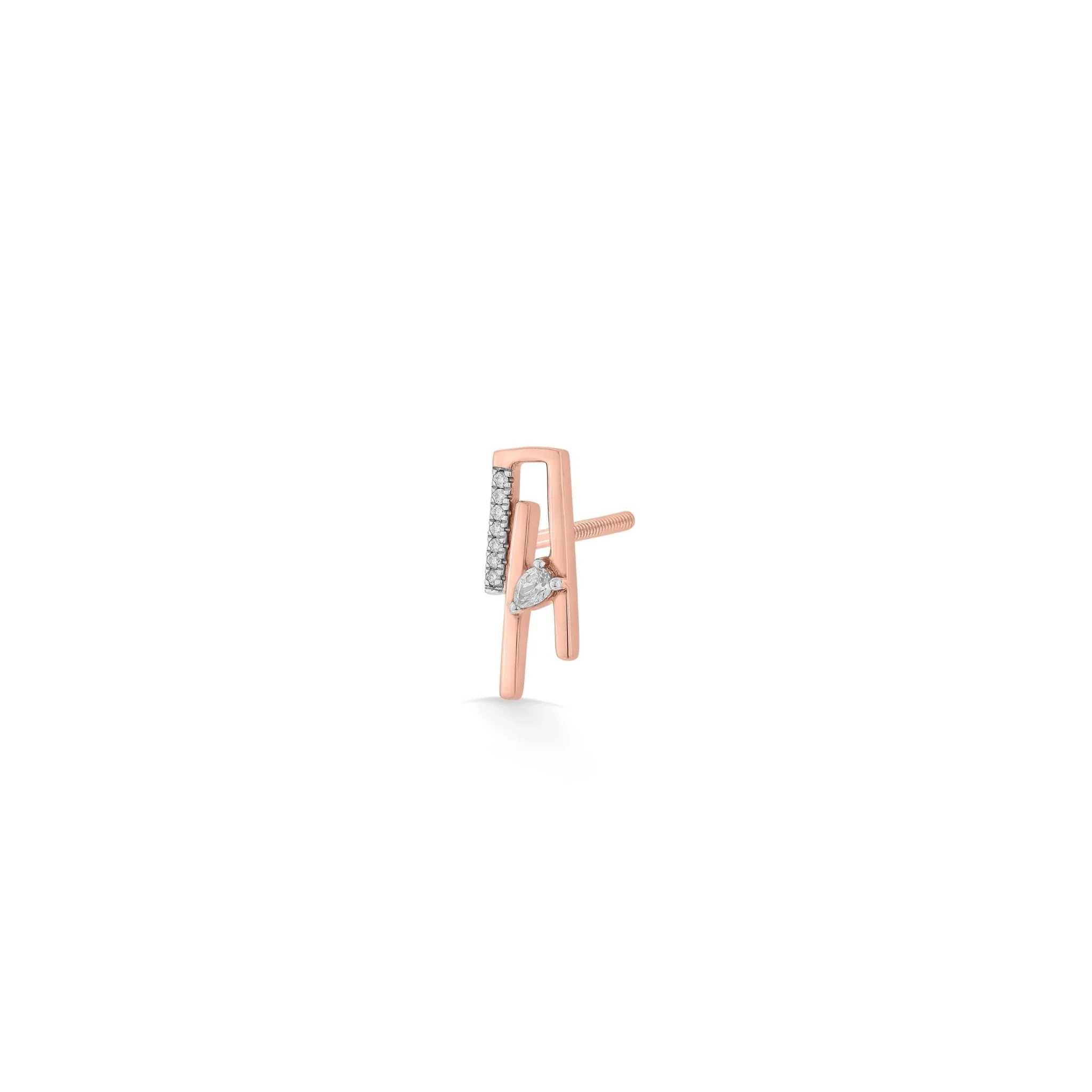 Seven Up Abstract Tri Bar Earring - Image 3