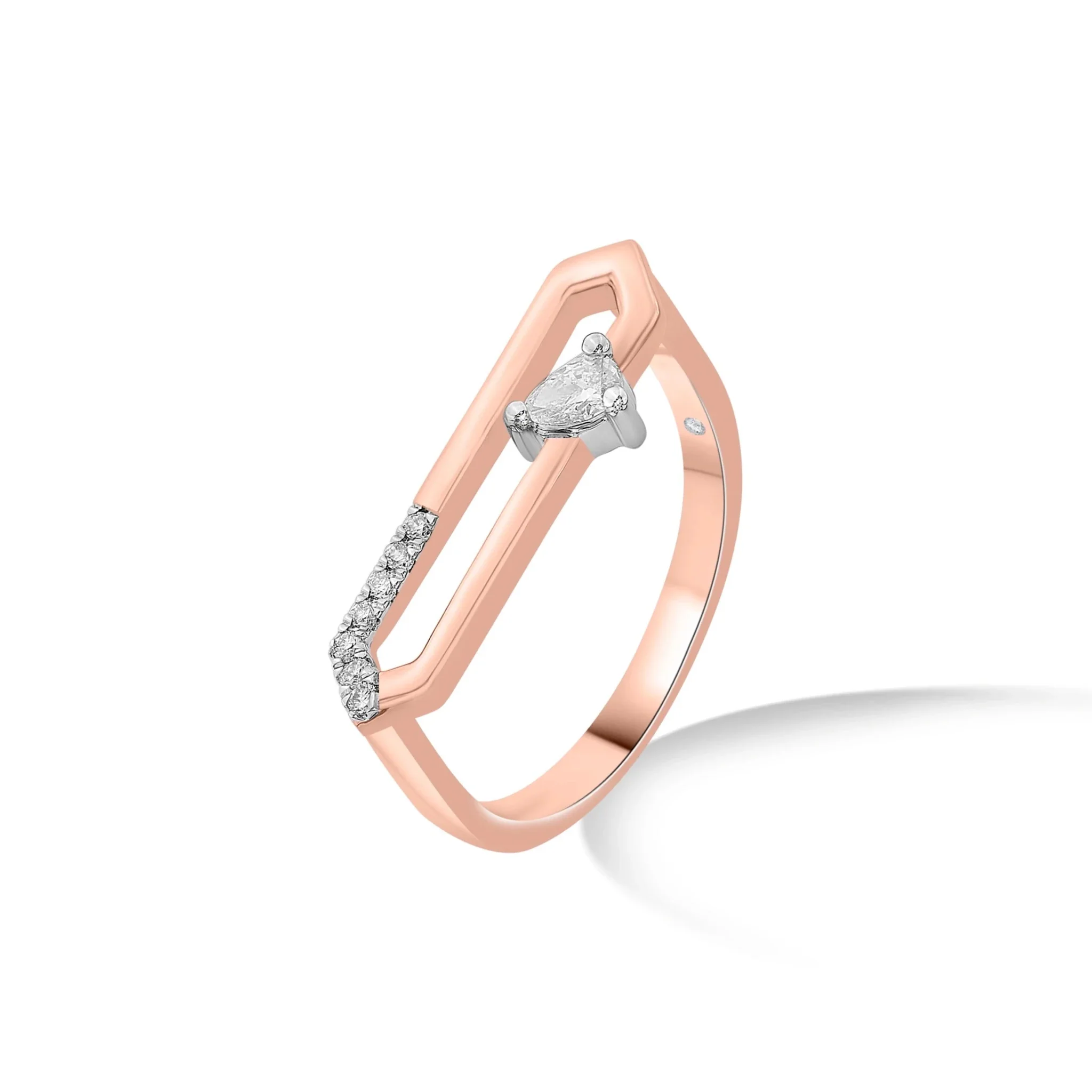 Seven Up Hexagonal Ring