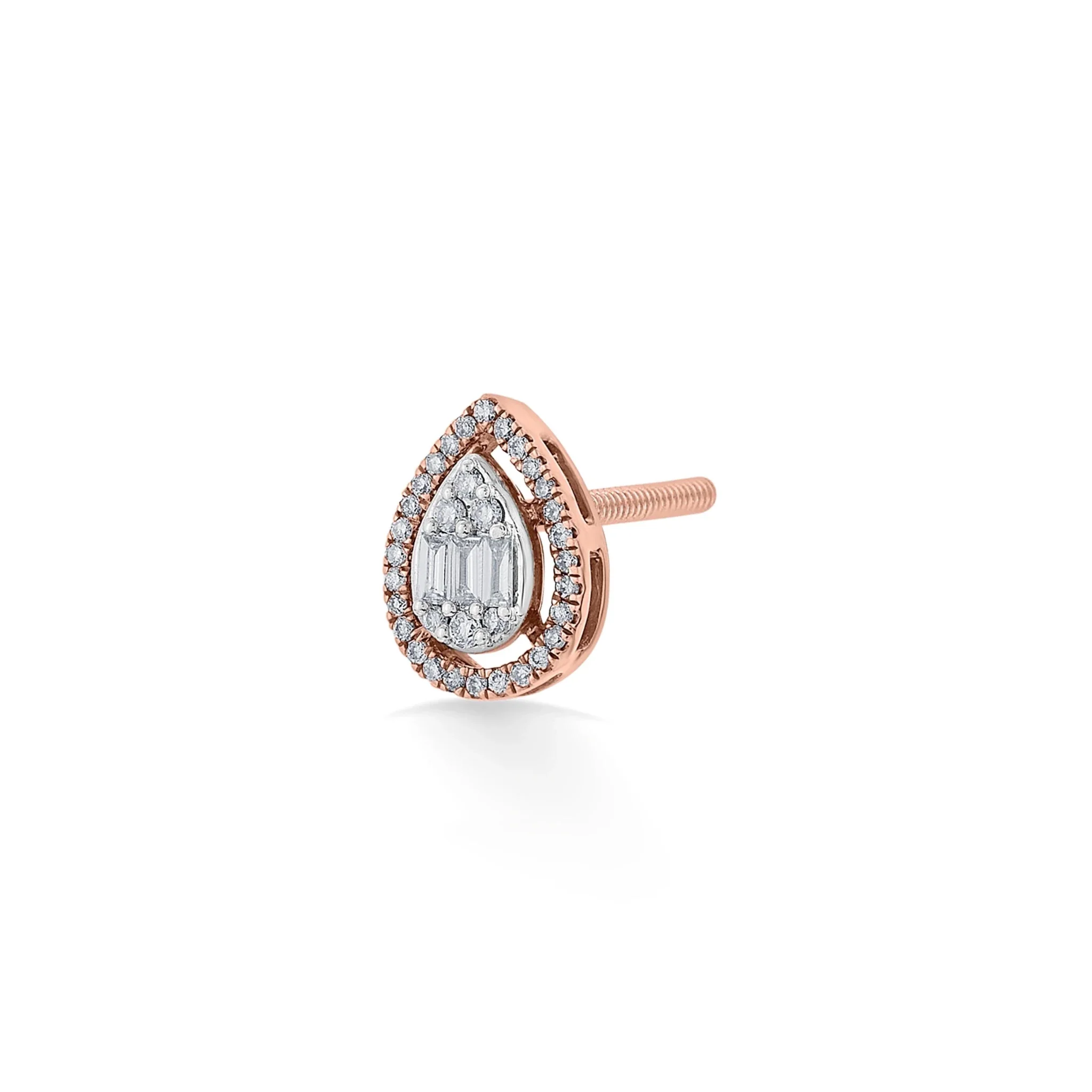 Signature Extra Small Drop Pave Solitaire Earrings - Image 3