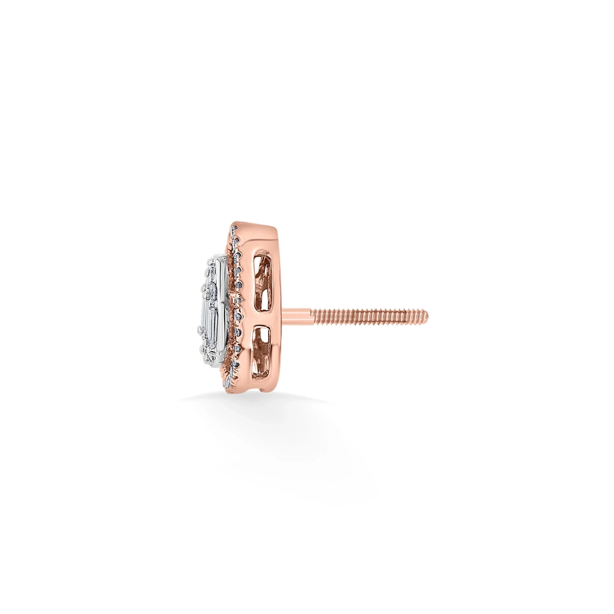 Signature Extra Small Drop Pave Solitaire Earrings - Image 4