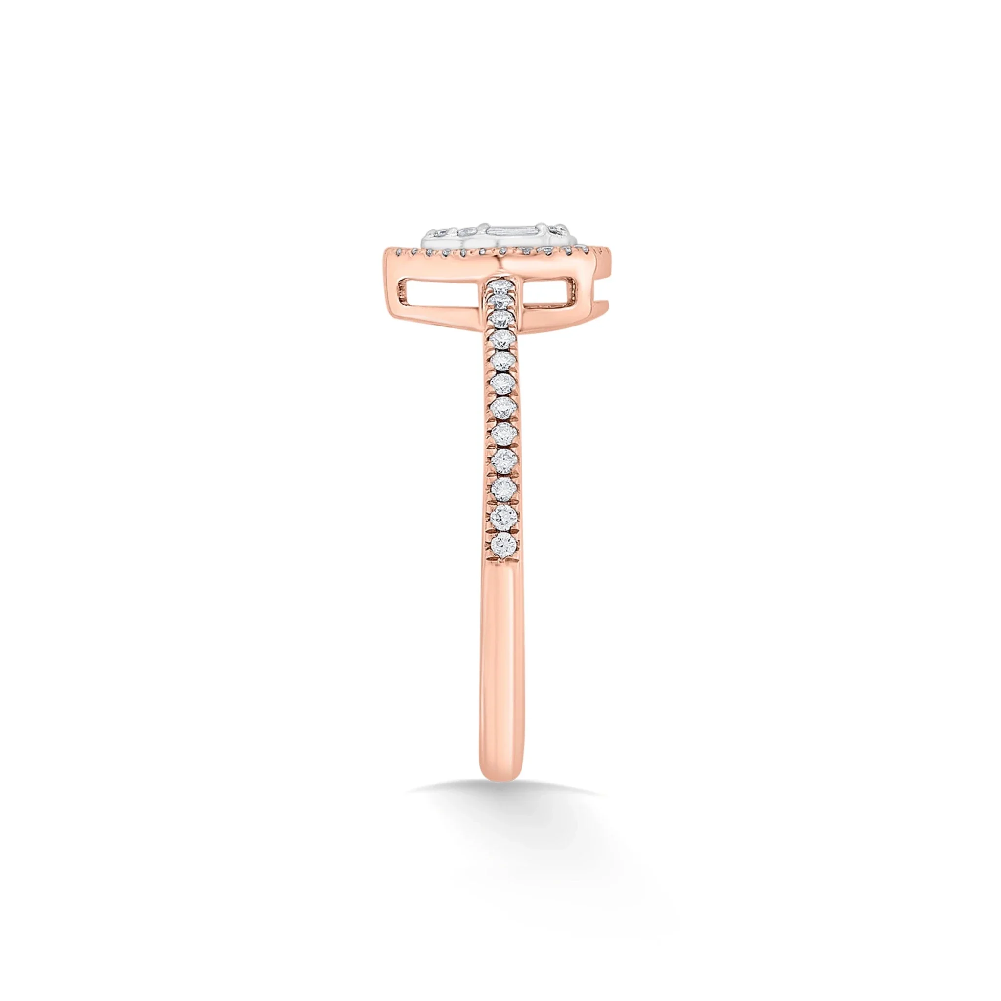 Signature Extra Small Drop Pave Solitaire Ring - Image 5
