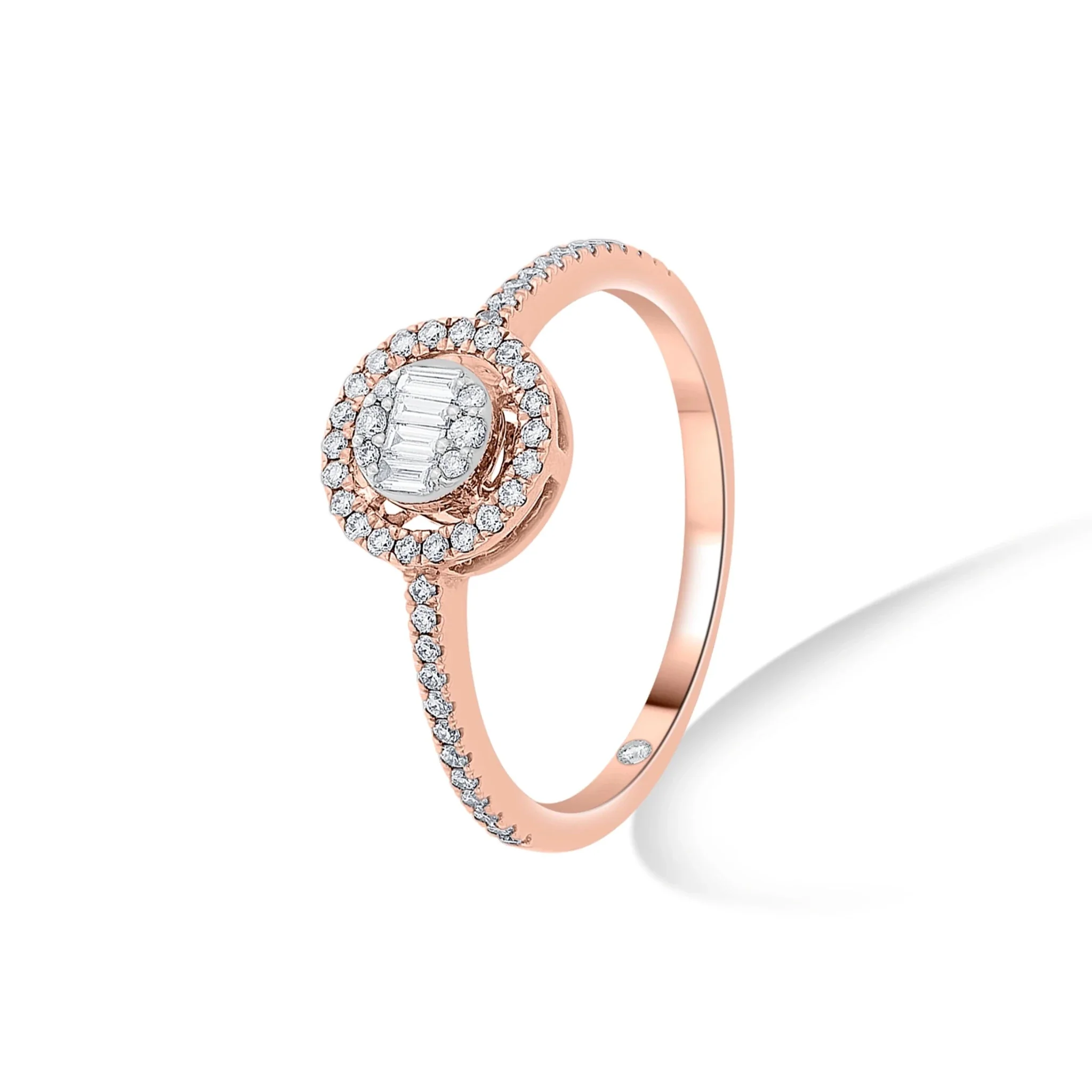 Signature Extra Small Round Pave Solitaire Ring
