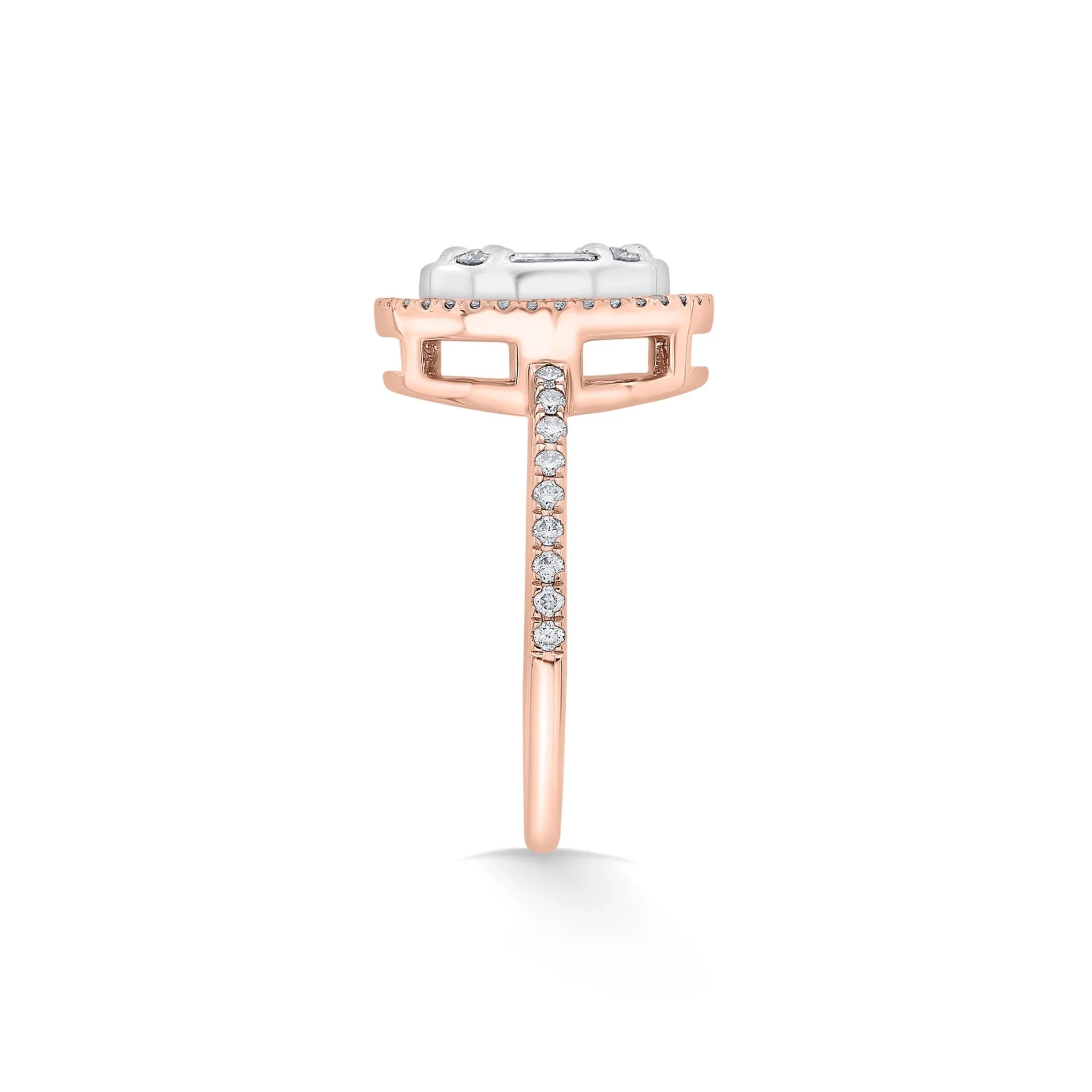 Signature Large Oval Pave Solitaire Ring - Image 5