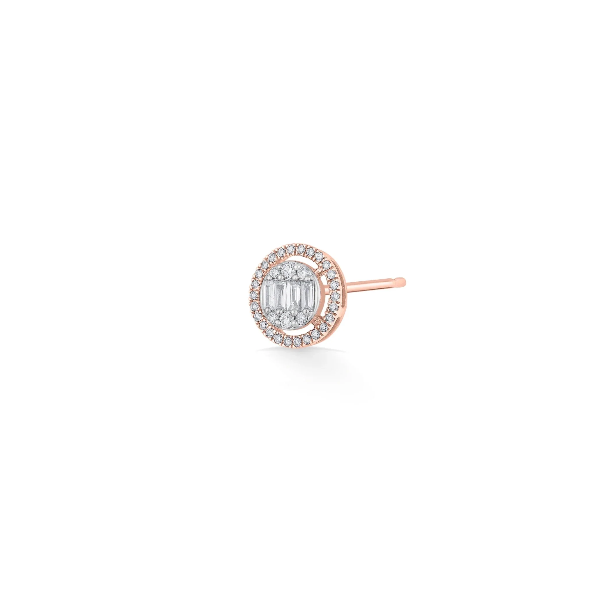 Signature Large Round Pave Solitaire Earrings - Image 3