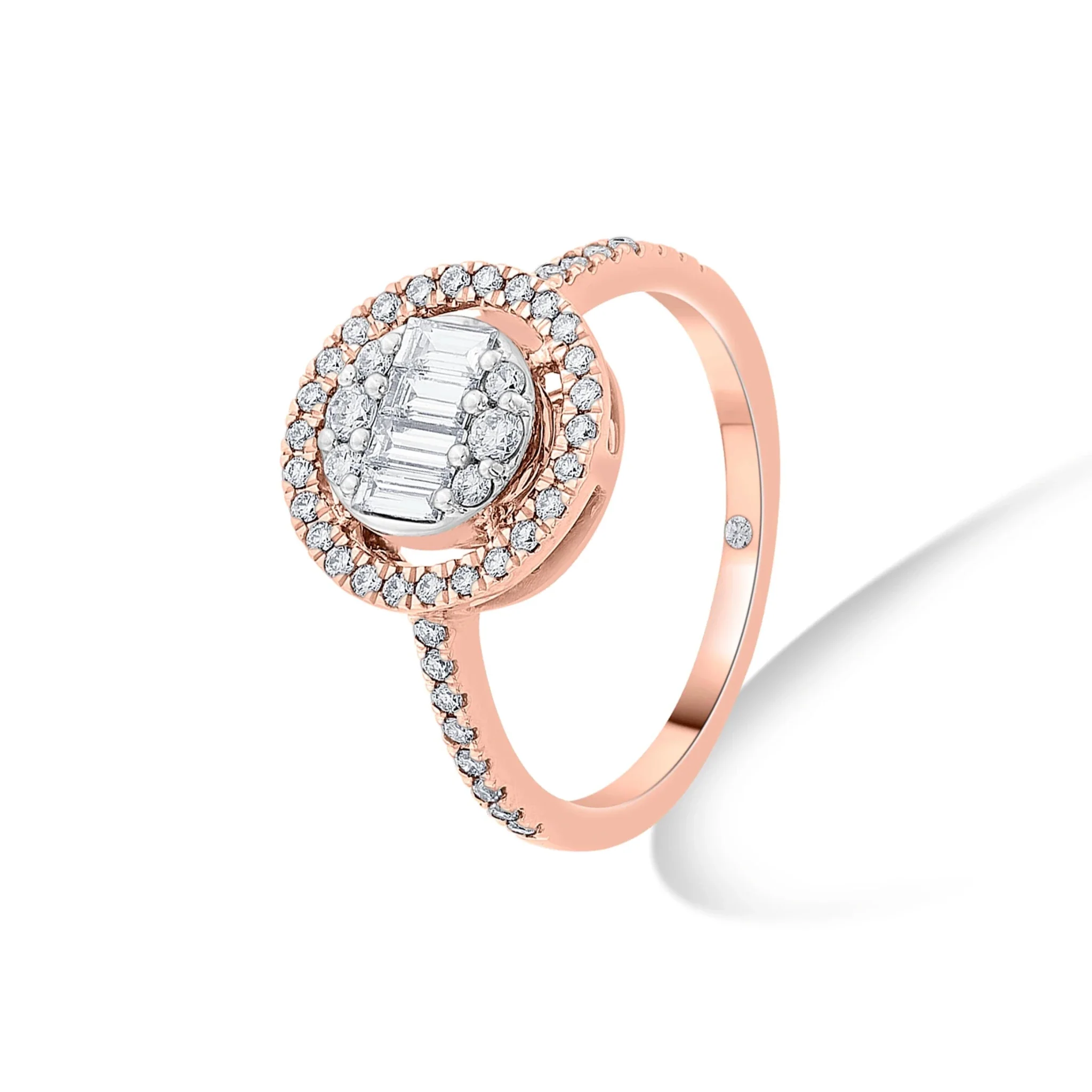 Signature Large Round Pave Solitaire Ring