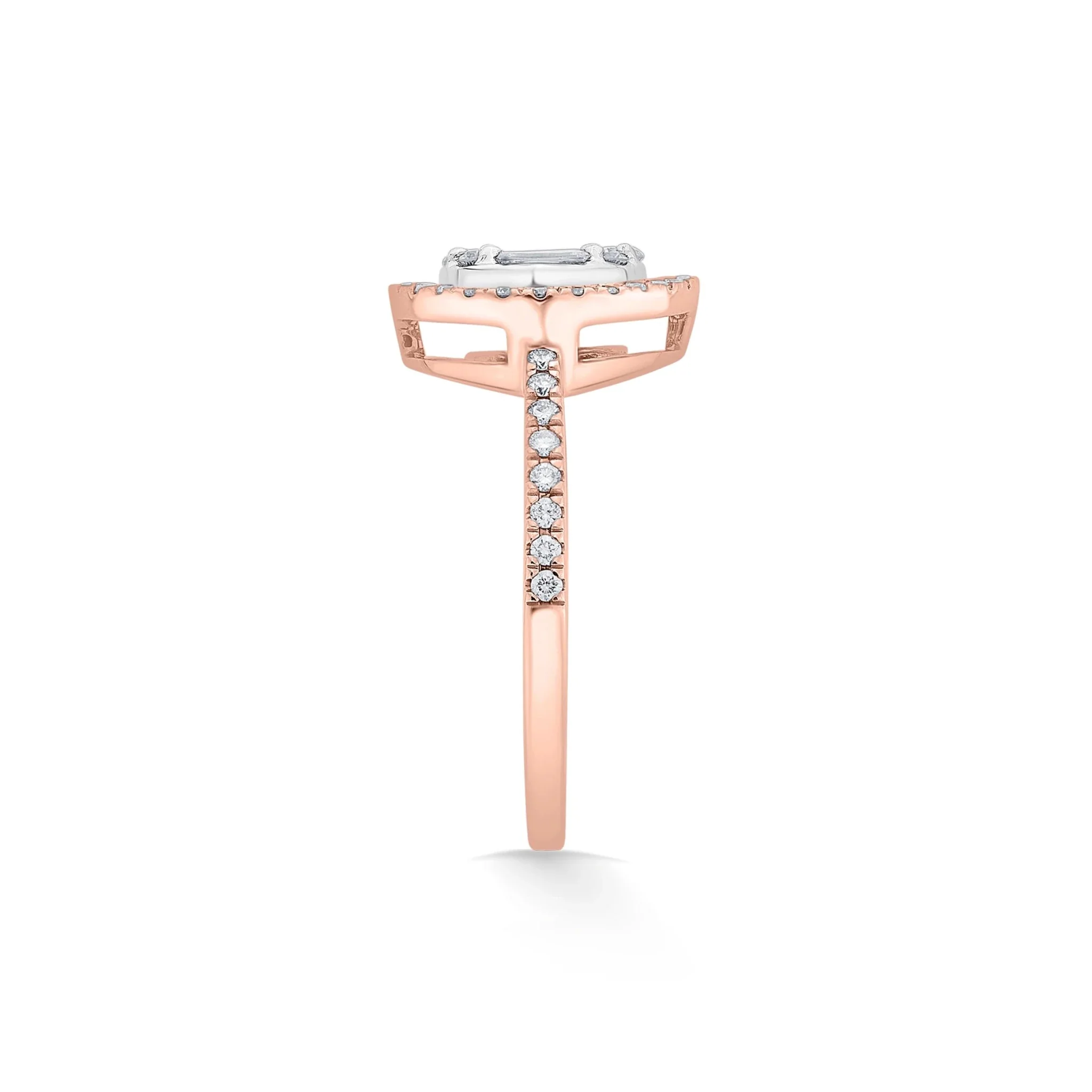 Signature Large Round Pave Solitaire Ring - Image 4