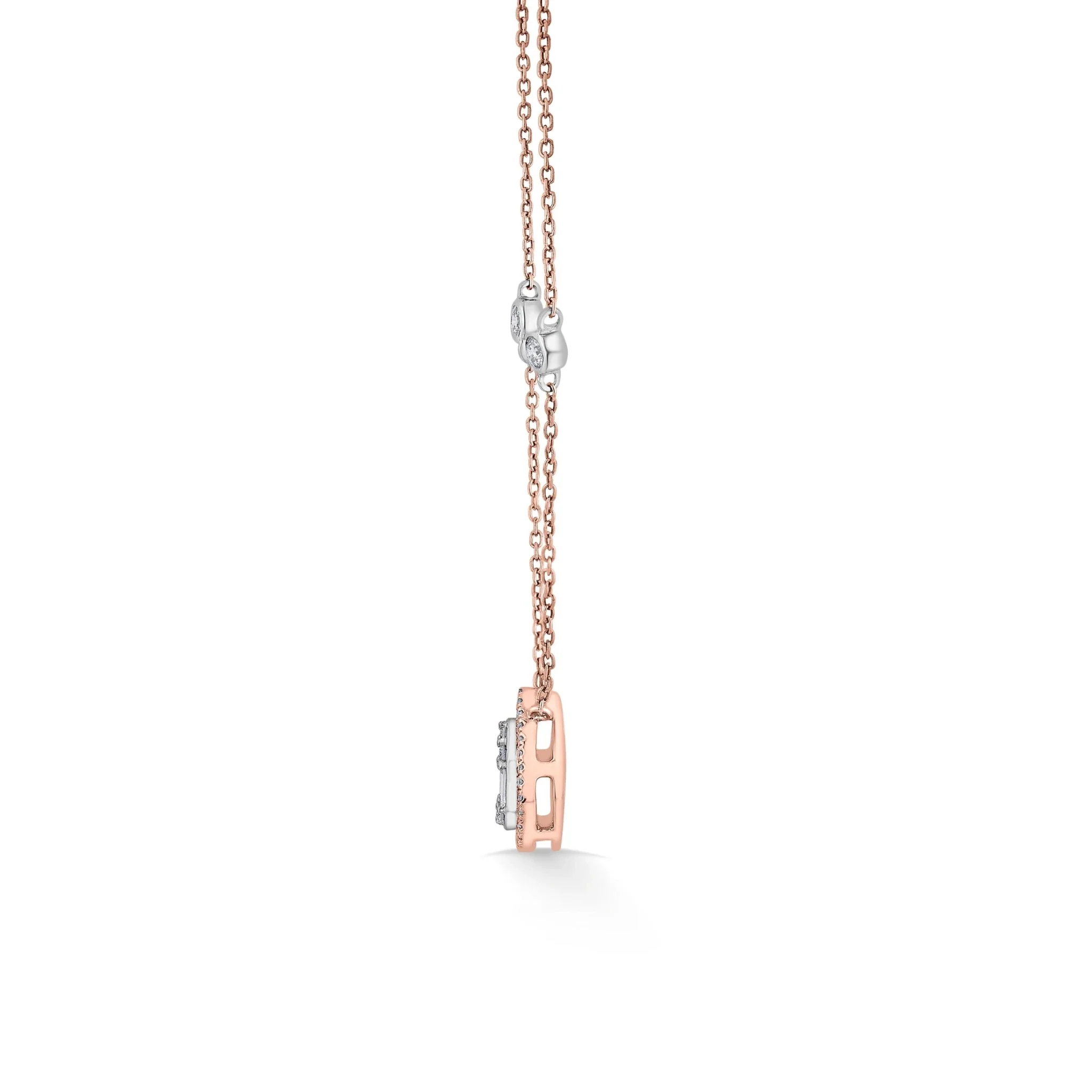 Signature Medium Drop Pave Solitaire Pendant - Image 3
