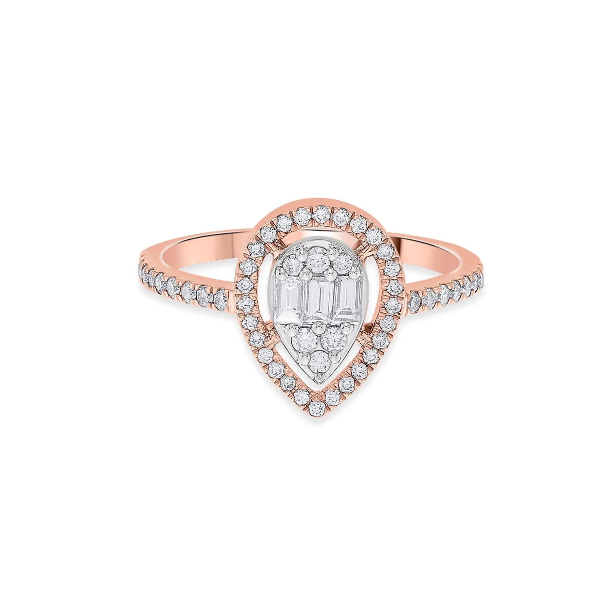 Signature Medium Drop Pave Solitaire Ring - Image 3